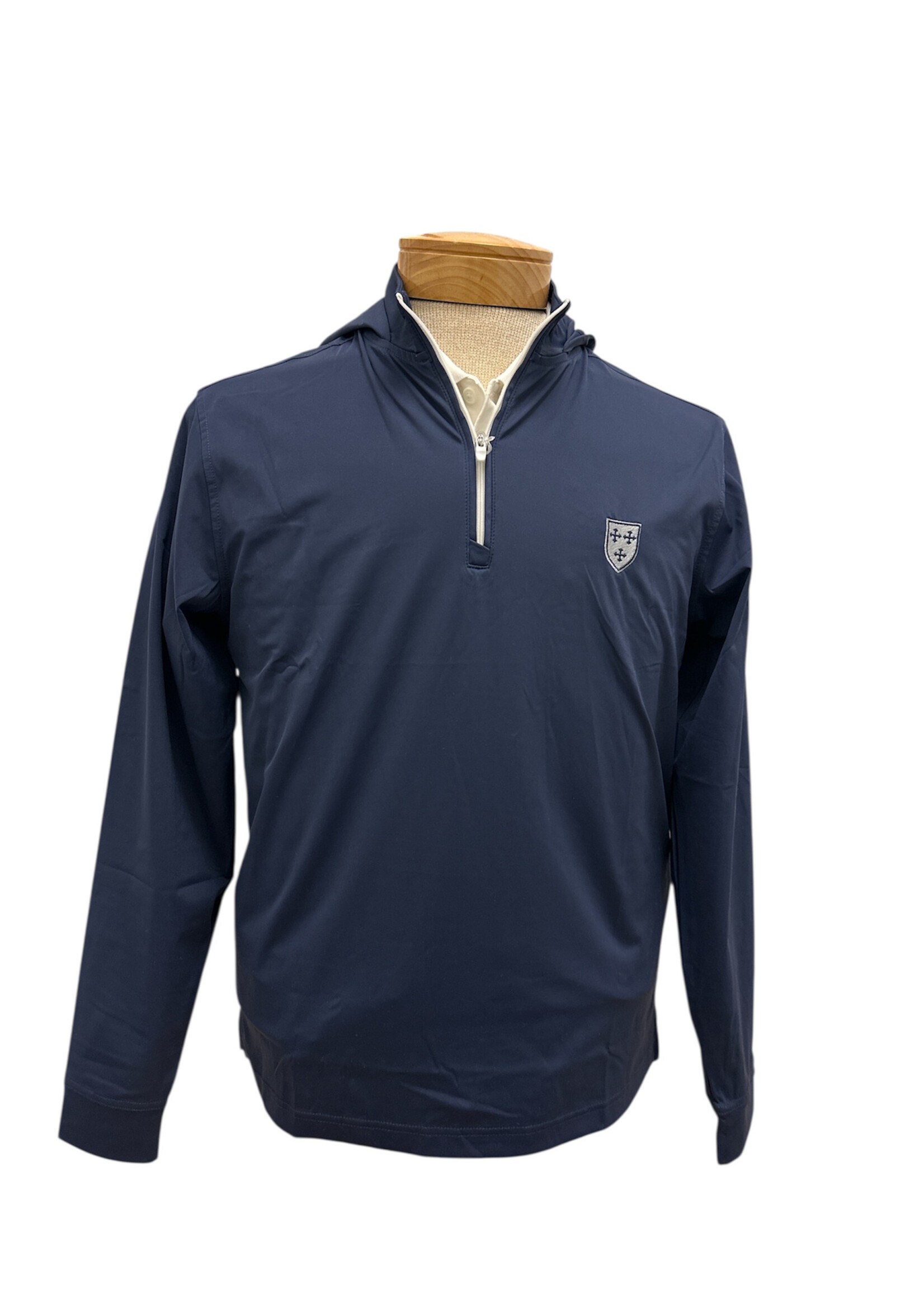 johnnie-O Robby LWT Qtr Zip Hoodie Navy