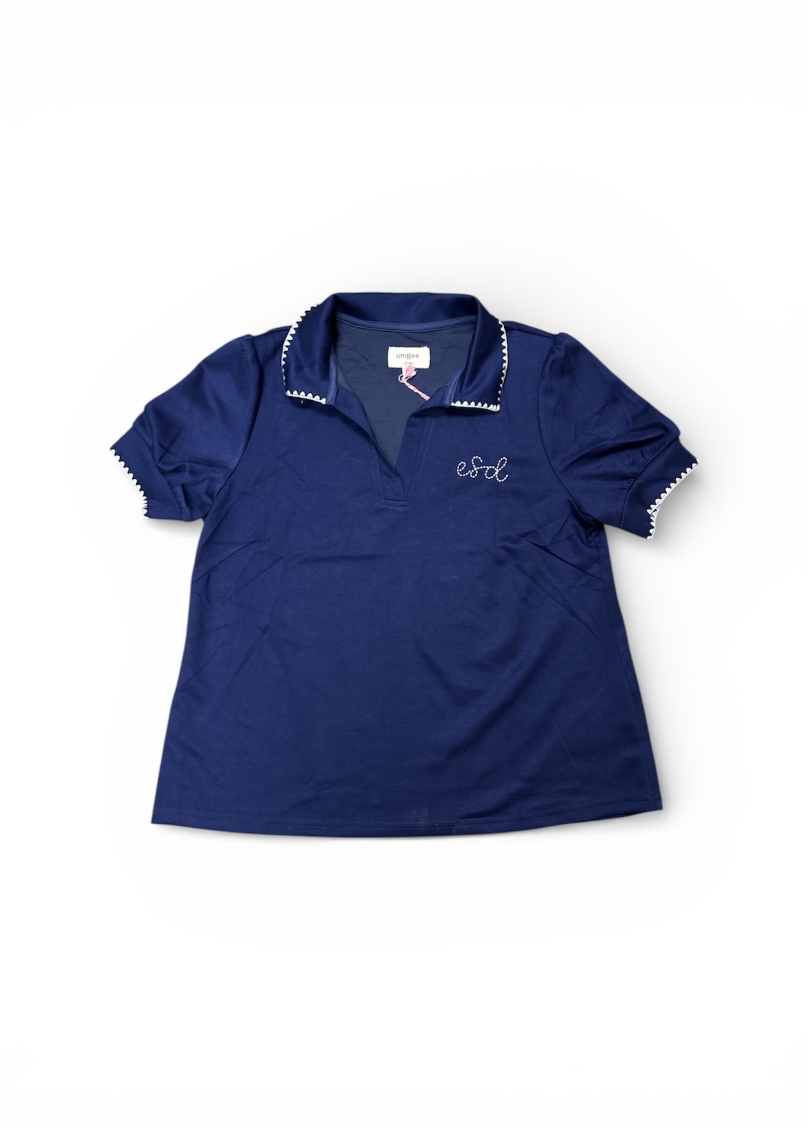 UMGEE UMGEE ESD POLO BLOUSE CHAIN STITCH