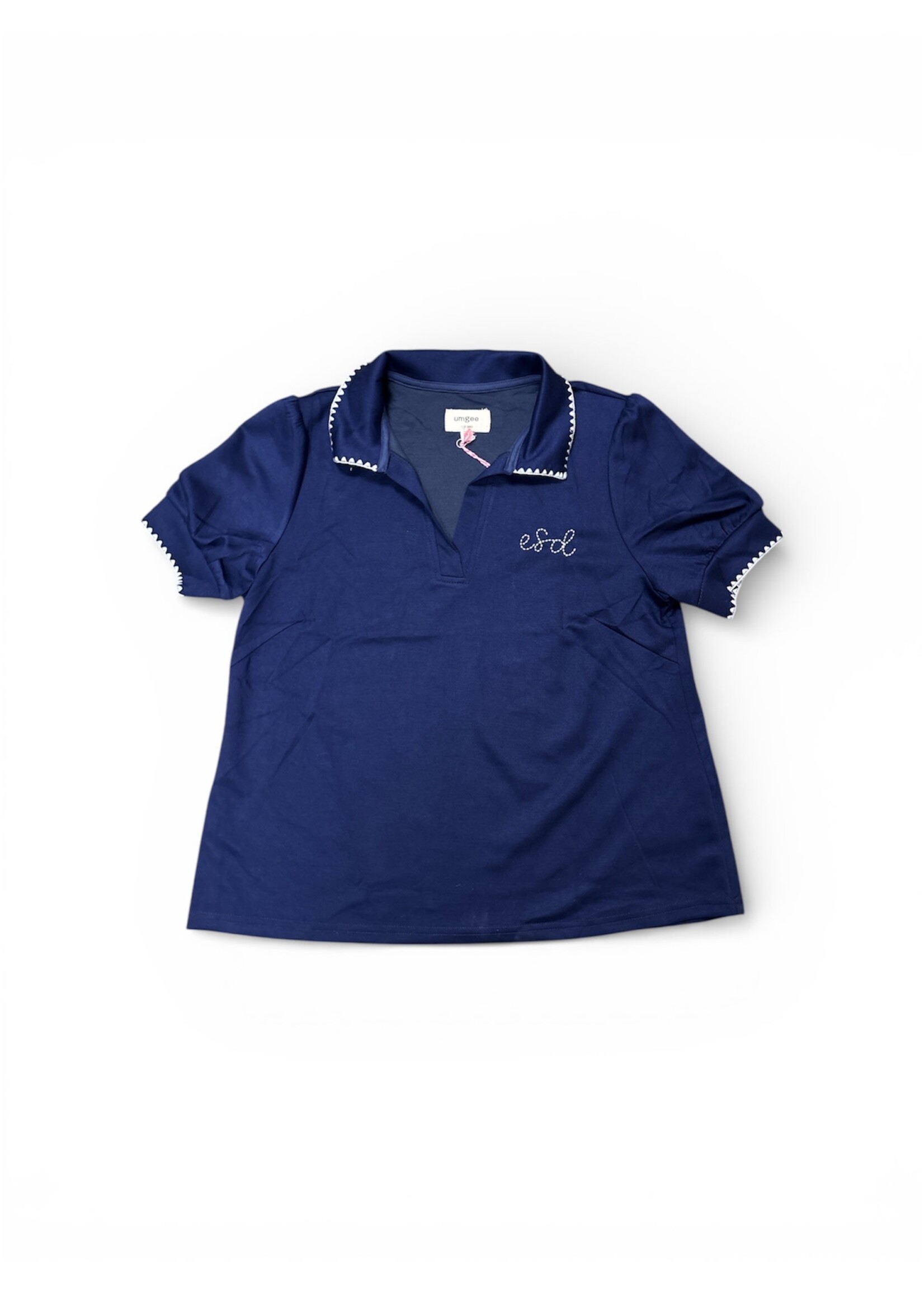 UMGEE UMGEE ESD POLO BLOUSE CHAIN STITCH