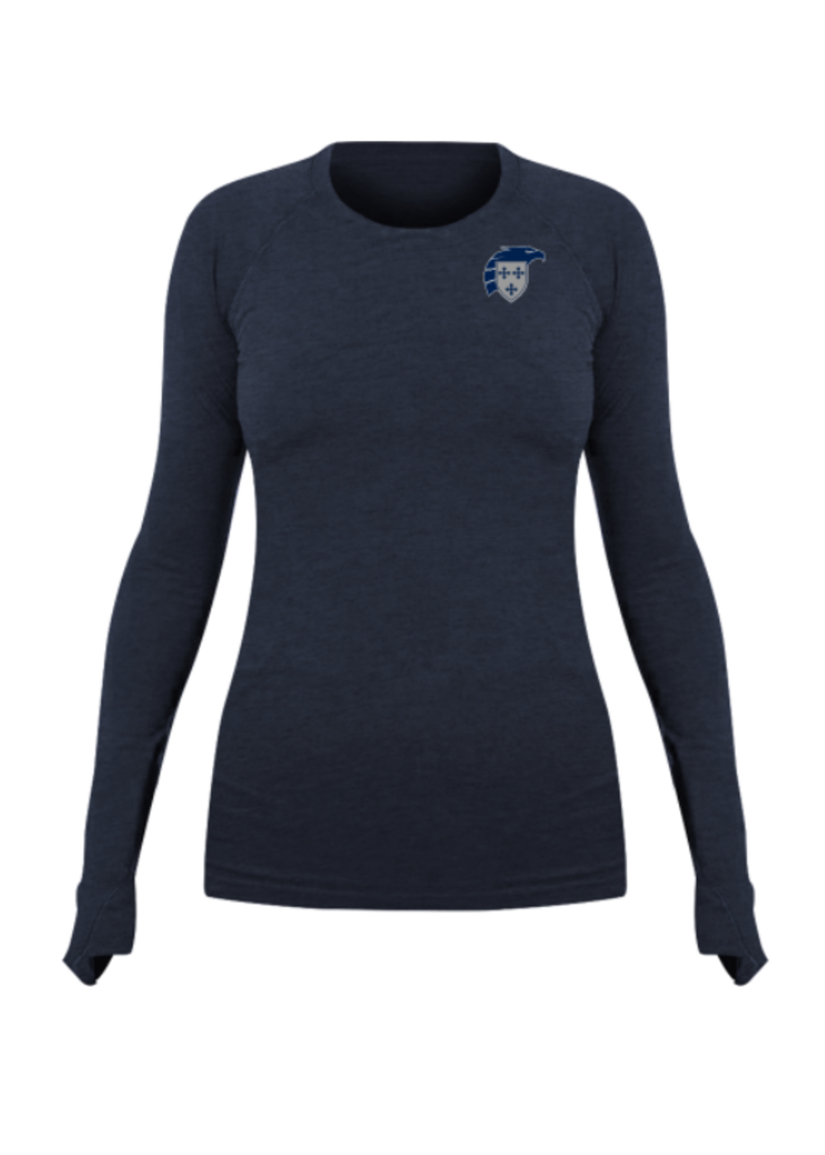 2026 Girls Tennis Long Sleeve Navy lululemon Top (VARSITY)