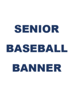 2026 Baseball Senior Banner