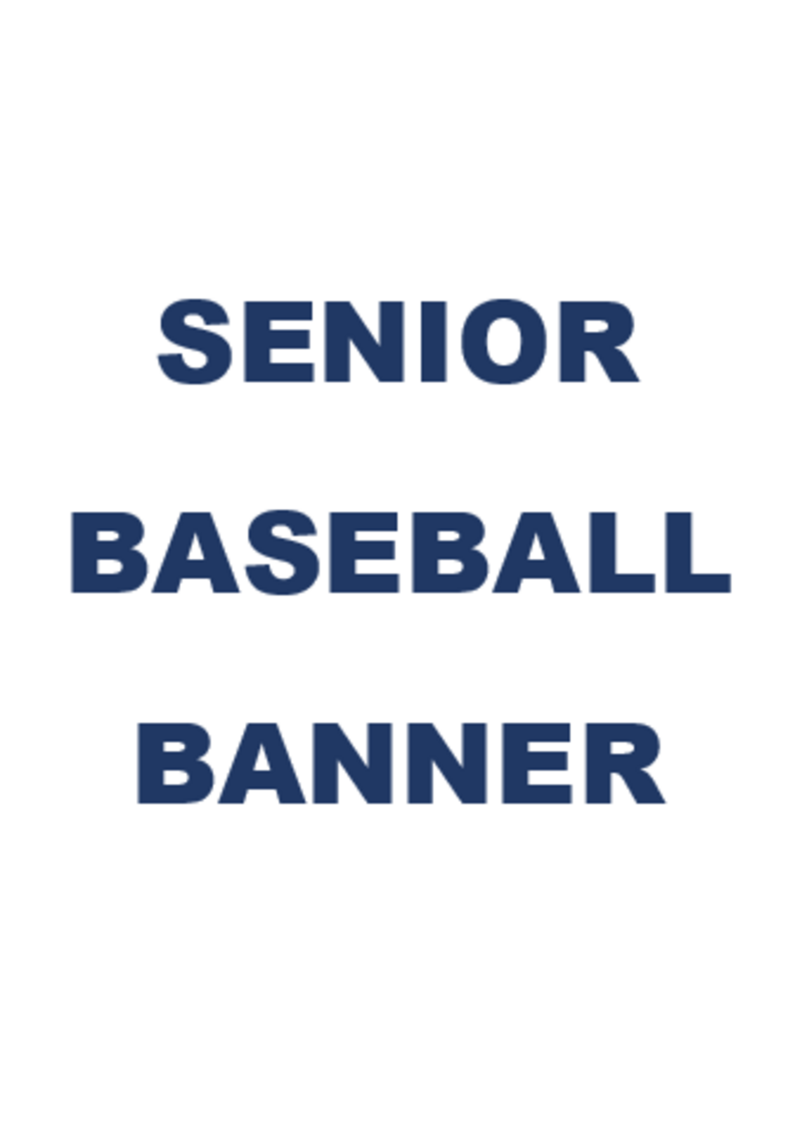 2026 Baseball Senior Banner