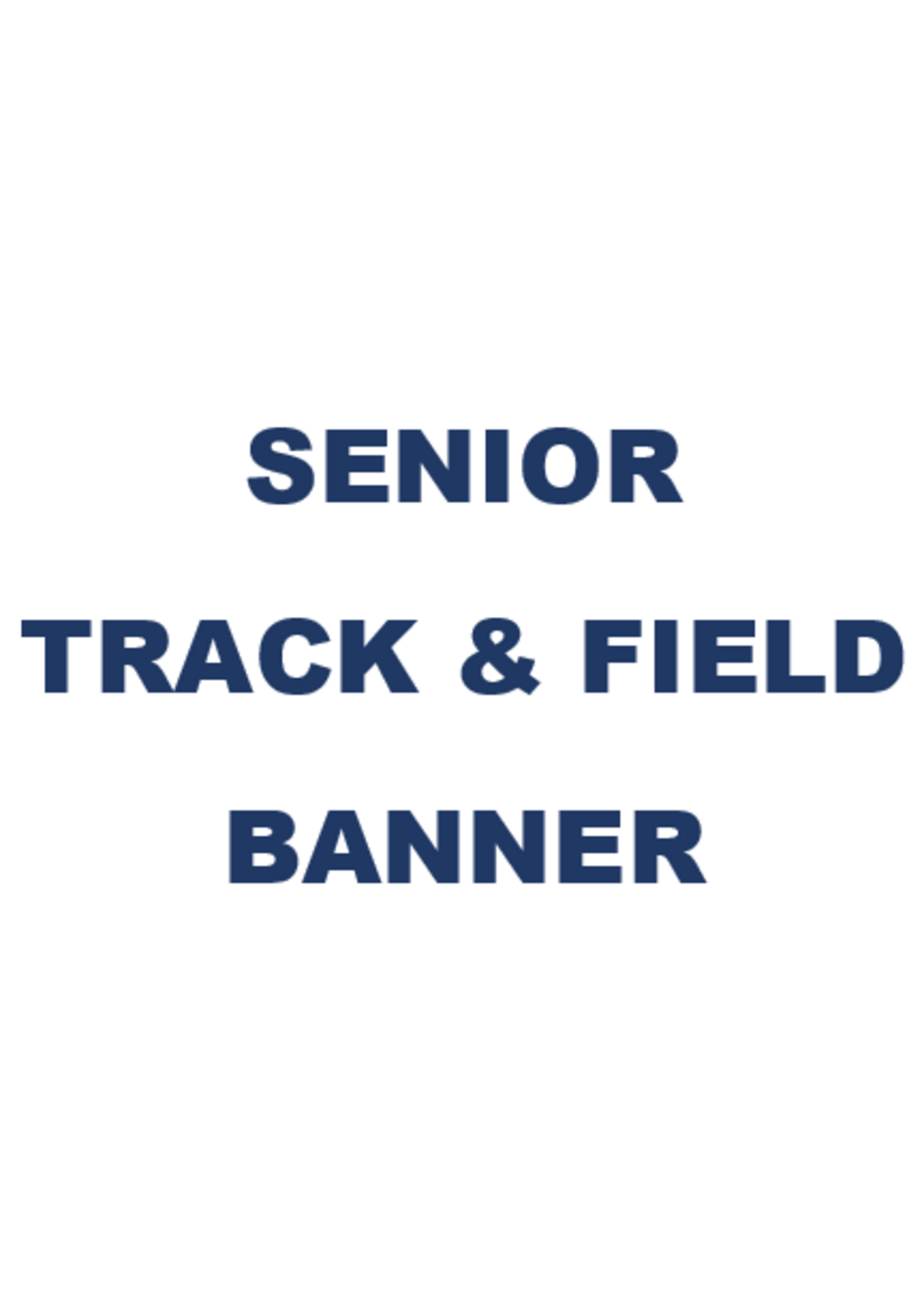 2026 Senior Track & Field Banner