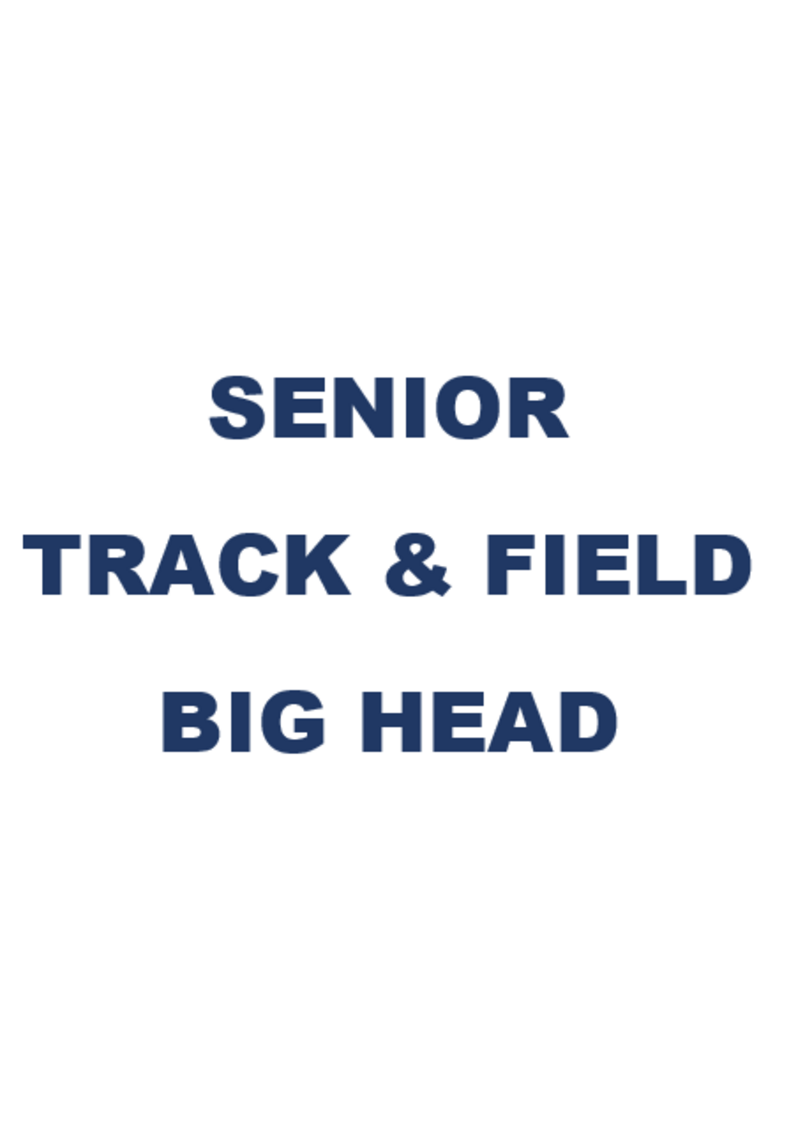 2026 Track & Field Big Head