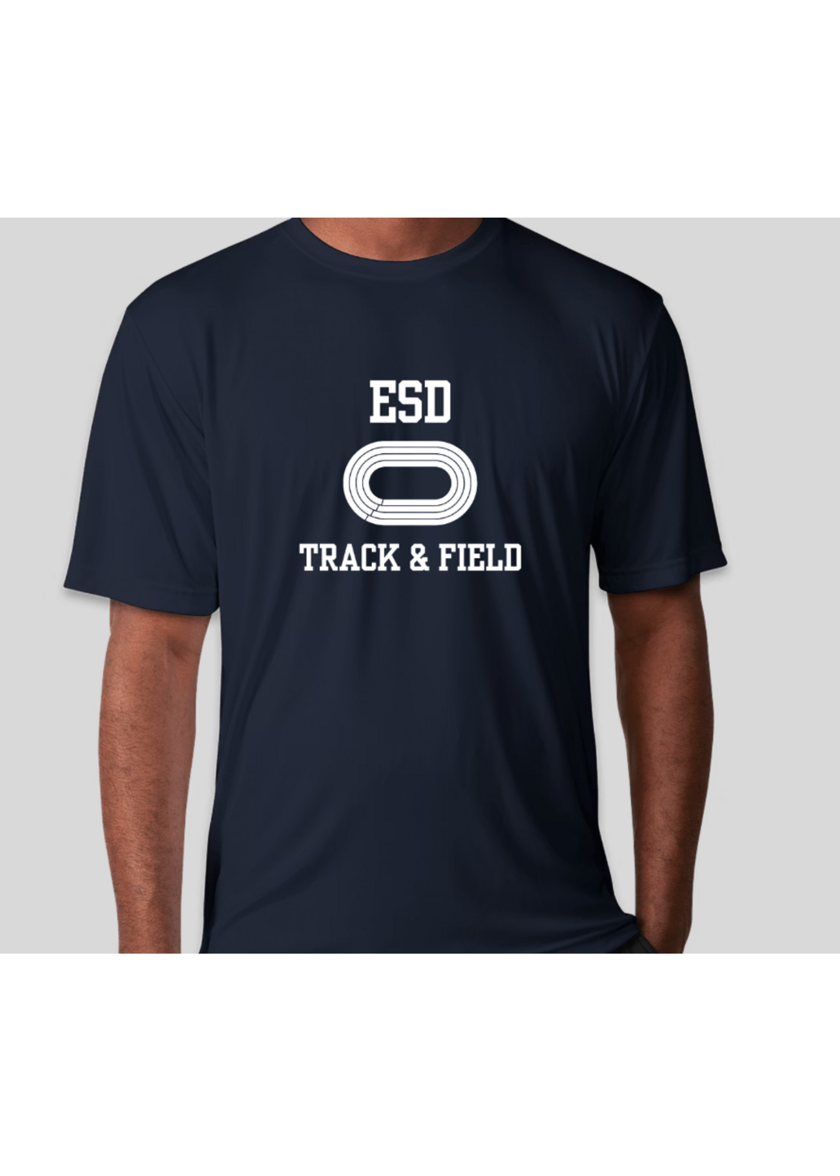 2026 Track and Field Dri-Fit Navy Tee