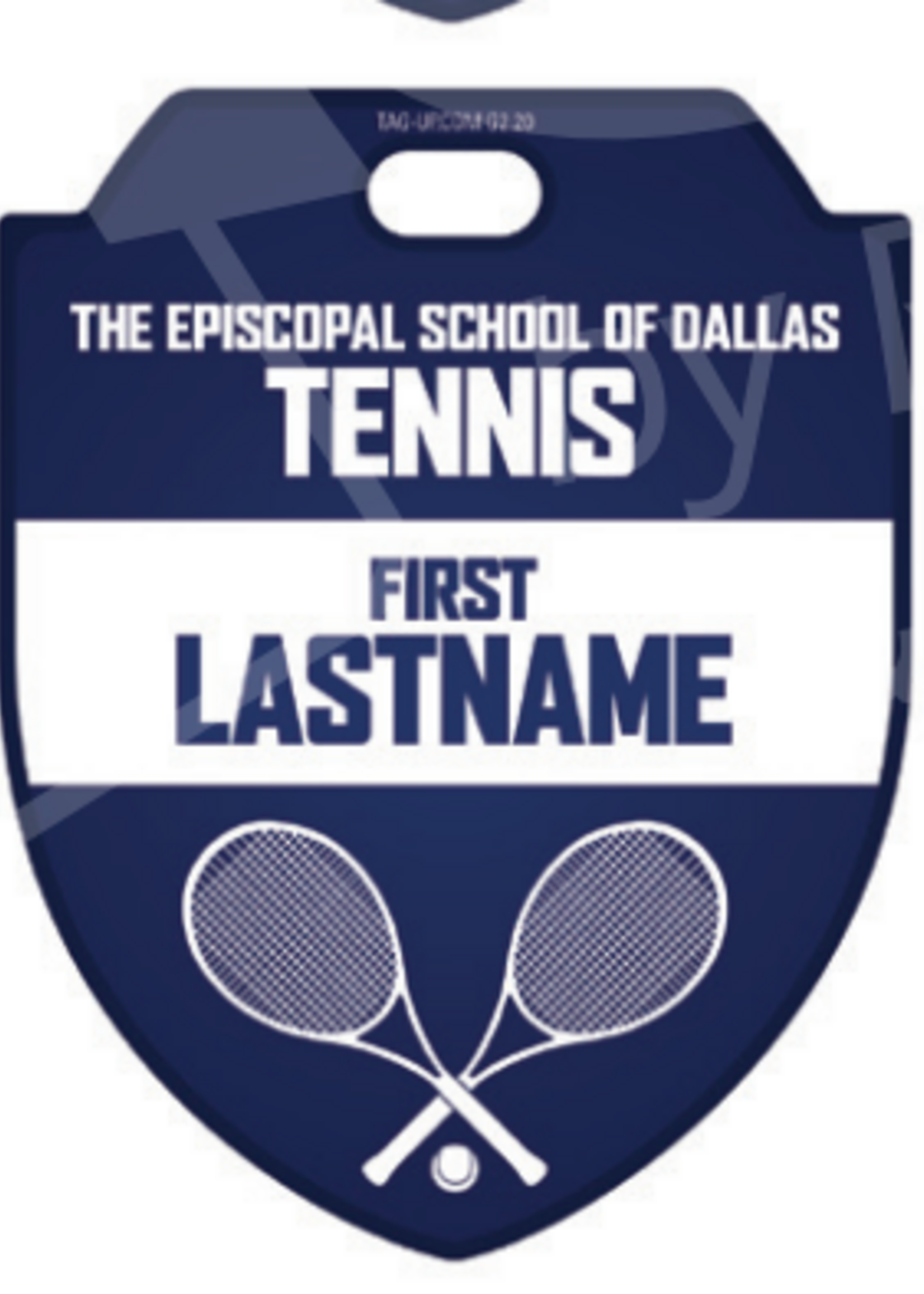 2026 Tennis Custom Bag Tag - NEW ITEM!