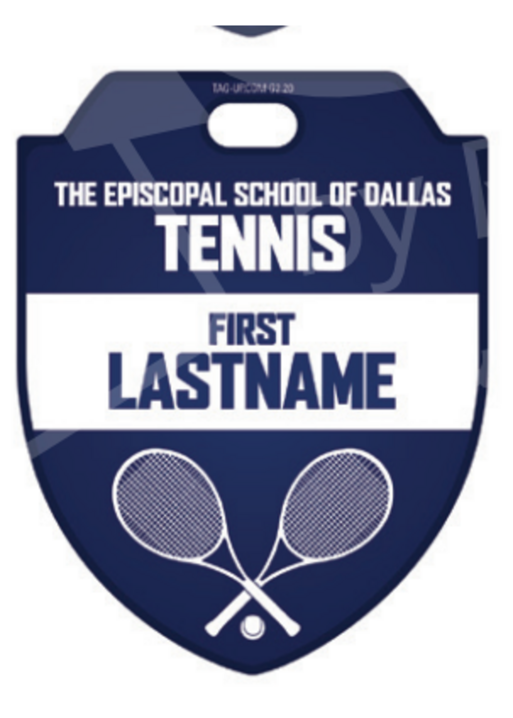 2026 Tennis Custom Bag Tag - NEW ITEM!