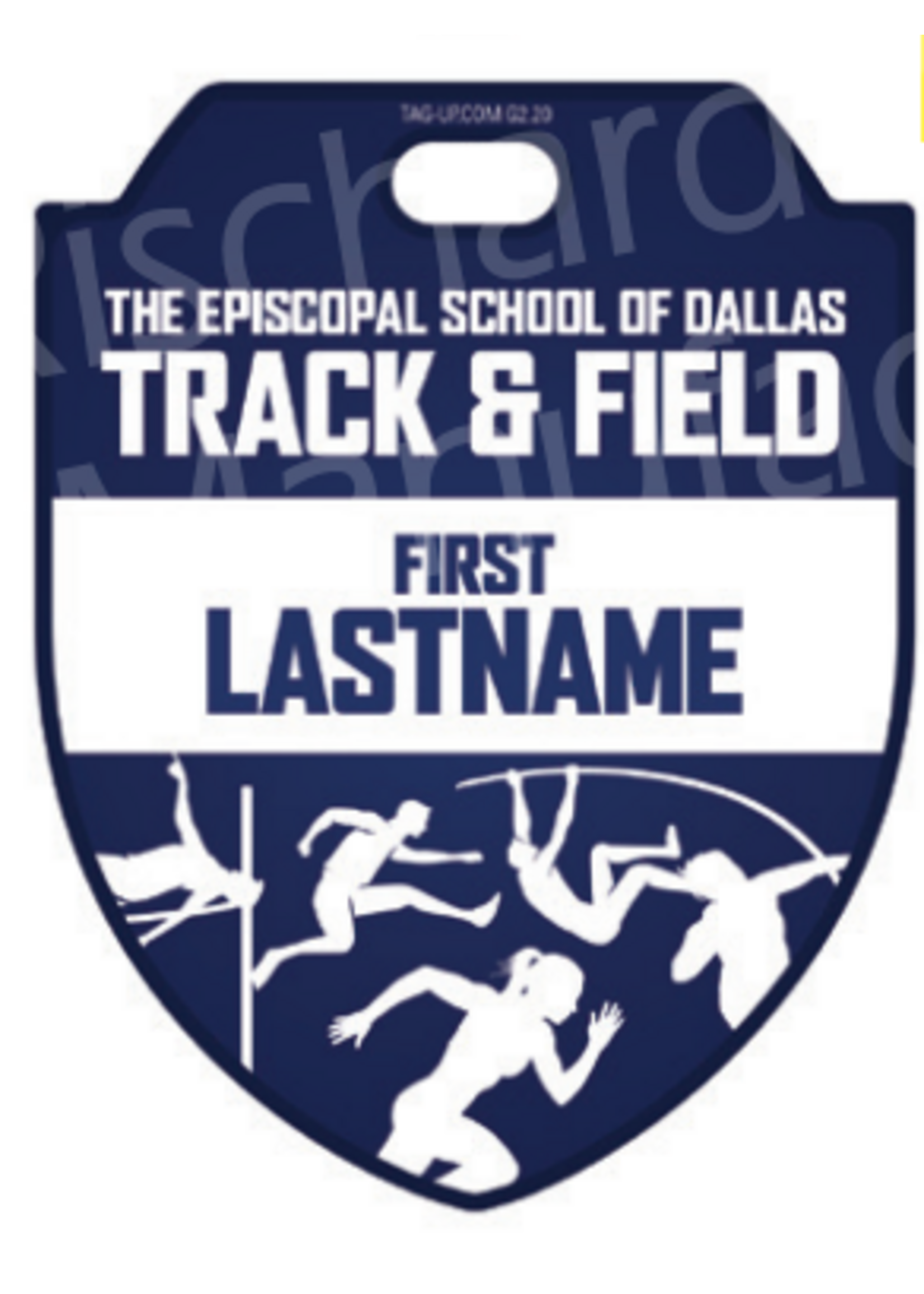 2026 Track & Field Custom Bag Tag - NEW ITEM!