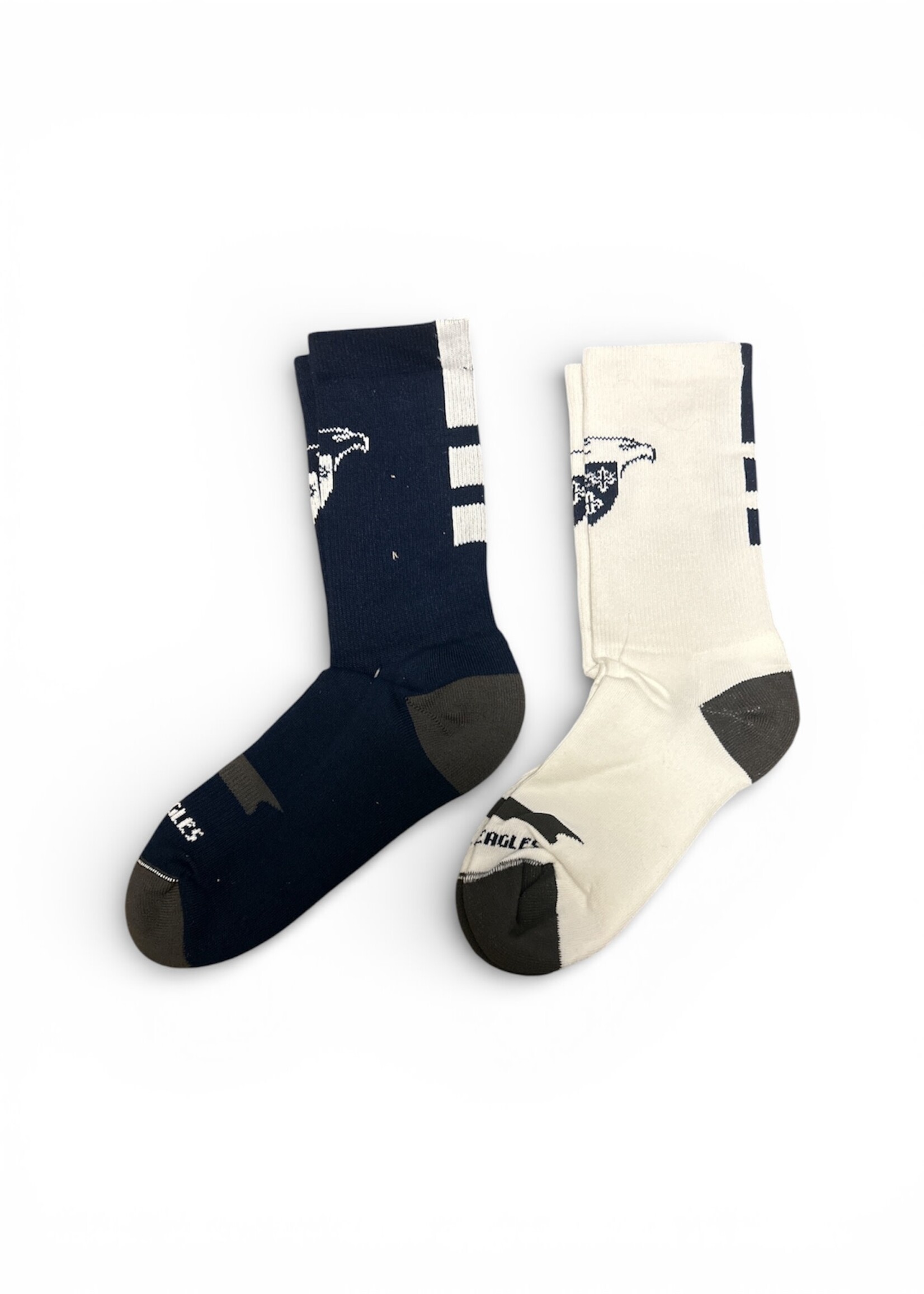 Socks Rock WLAX Crew Socks White or Navy