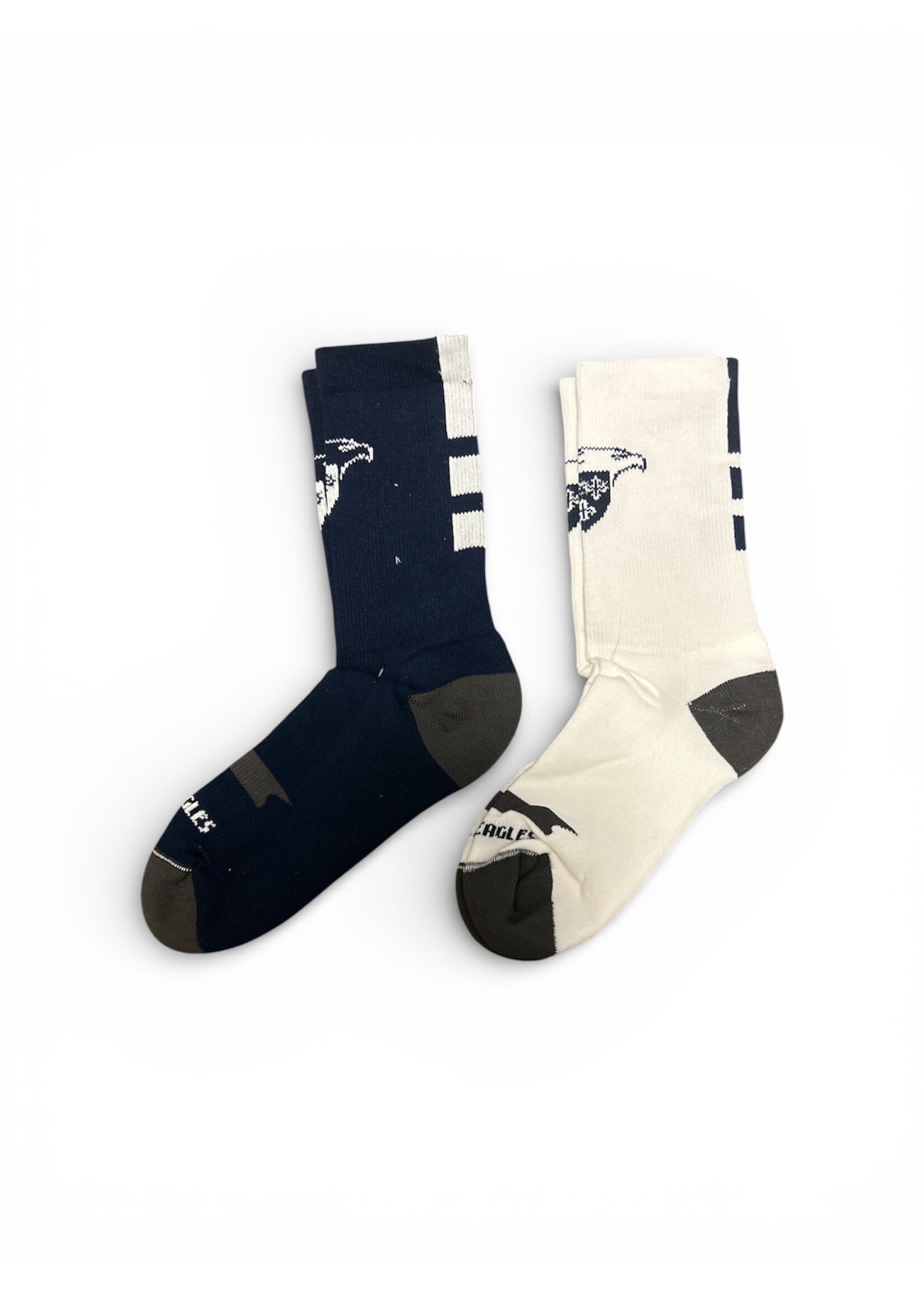 Socks Rock WLAX Crew Socks White or Navy