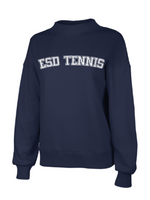 2026 Tennis Team Navy Mock-Neck Sweatshirt