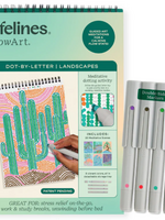 LIFELINES FLOW ART DOT BY LETTER LANDSCAPES