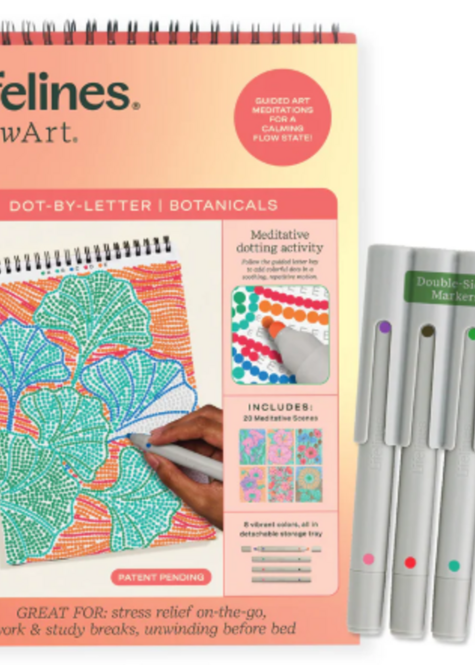LIFELINES FLOW ART DOT BY LETTER BOTANICALS