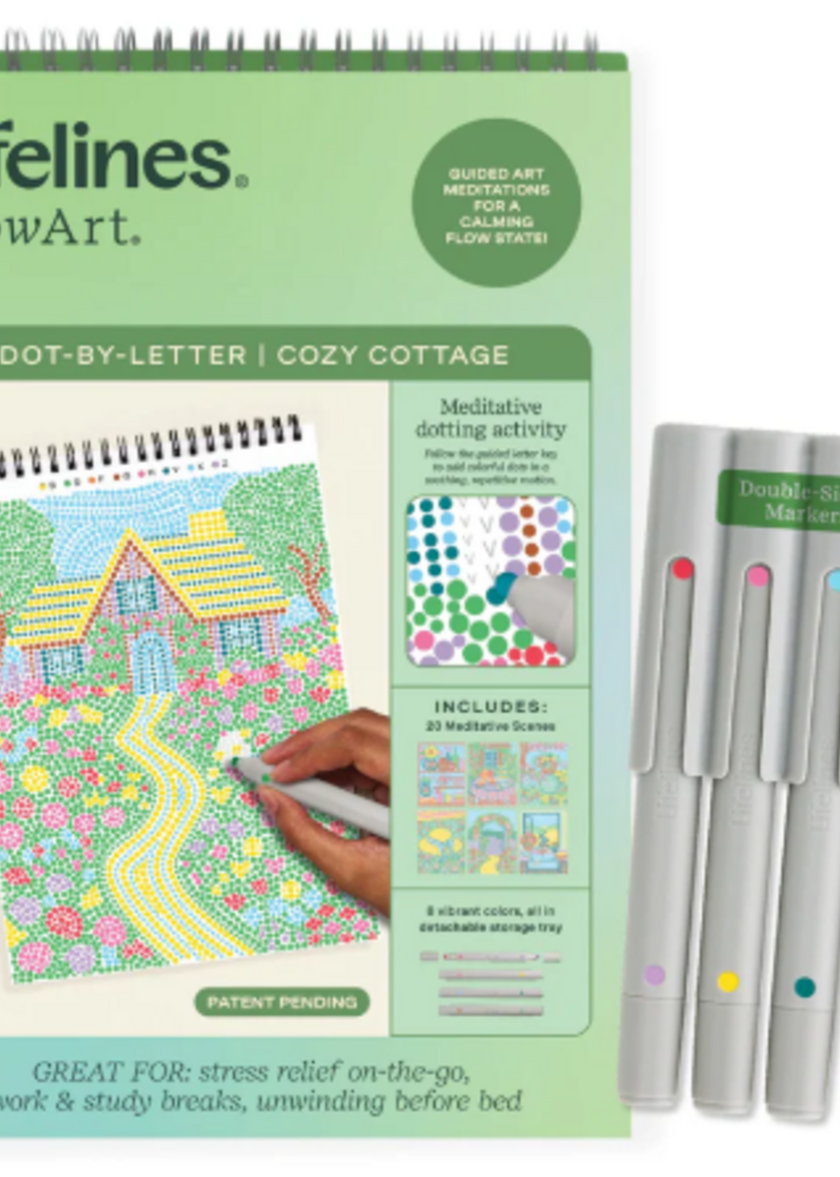 LIFELINES FLOW ART DOT BY LETTER COZY COTTAGE
