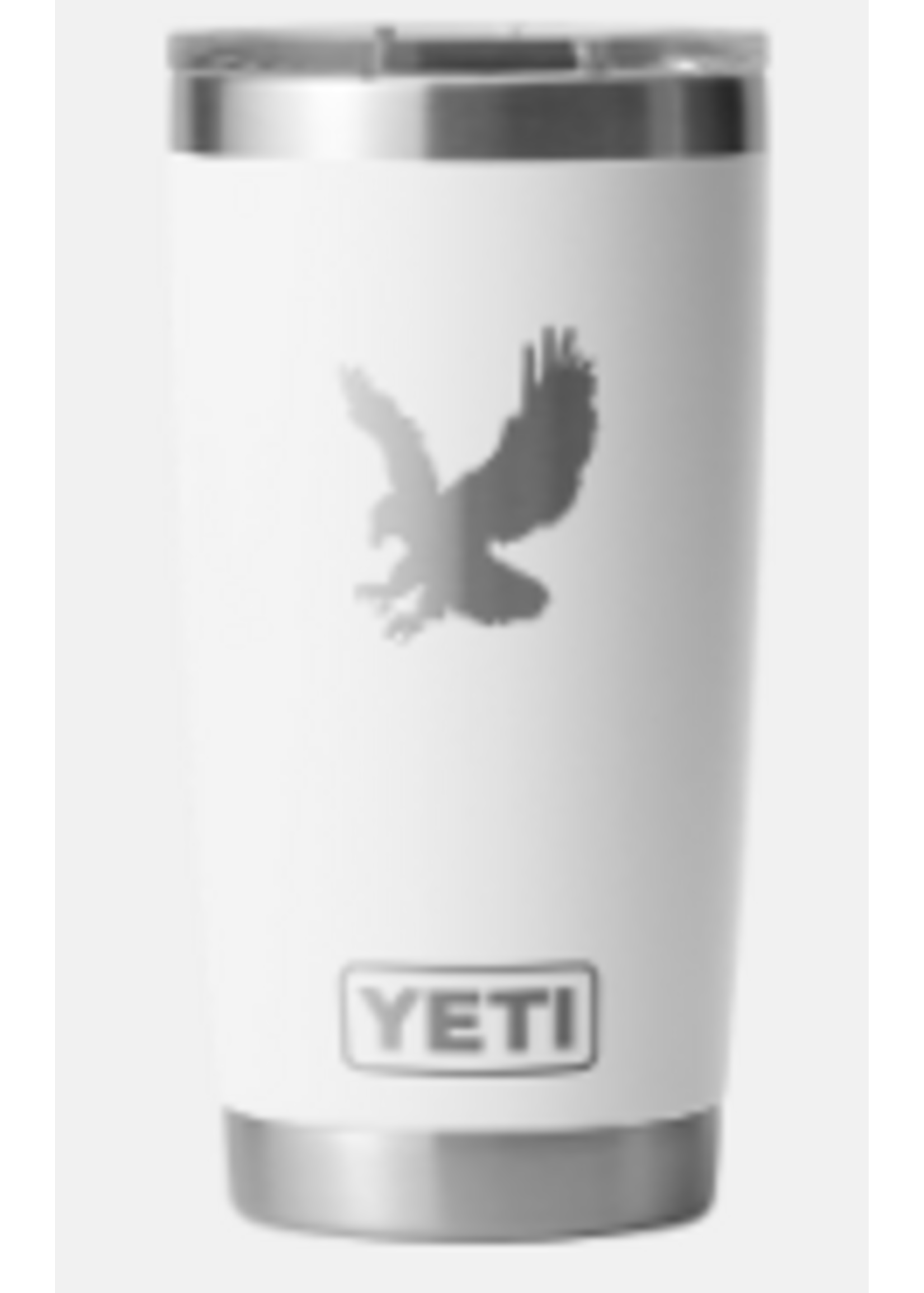 YETI RAMBLER 20 OZ ESD WITH EAGLE WHITE