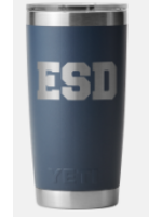 YETI RAMBLER 20 OZ ESD WITH EAGLE NAVY