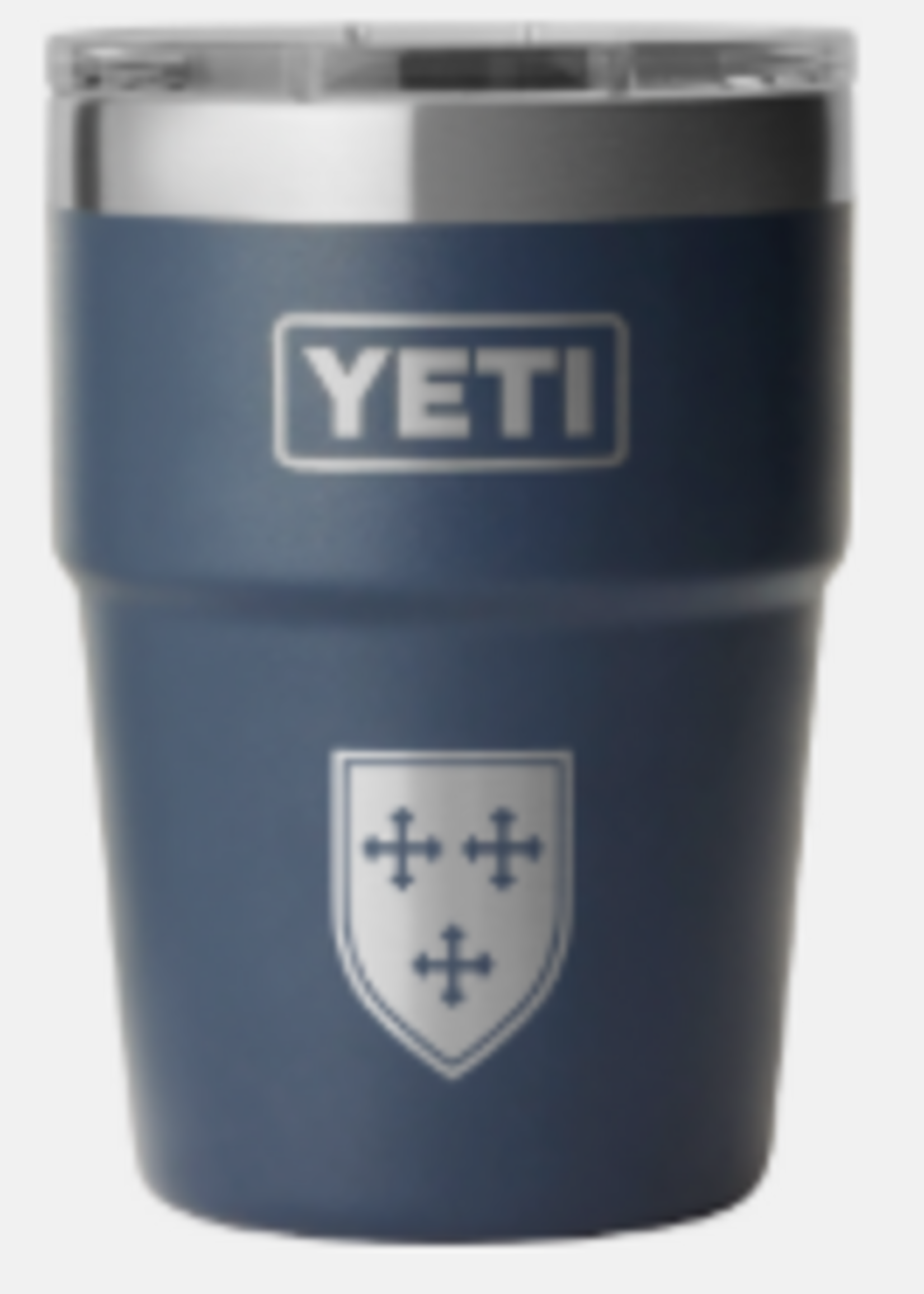 YETI Rambler 16oz Tumbler Navy with Shield