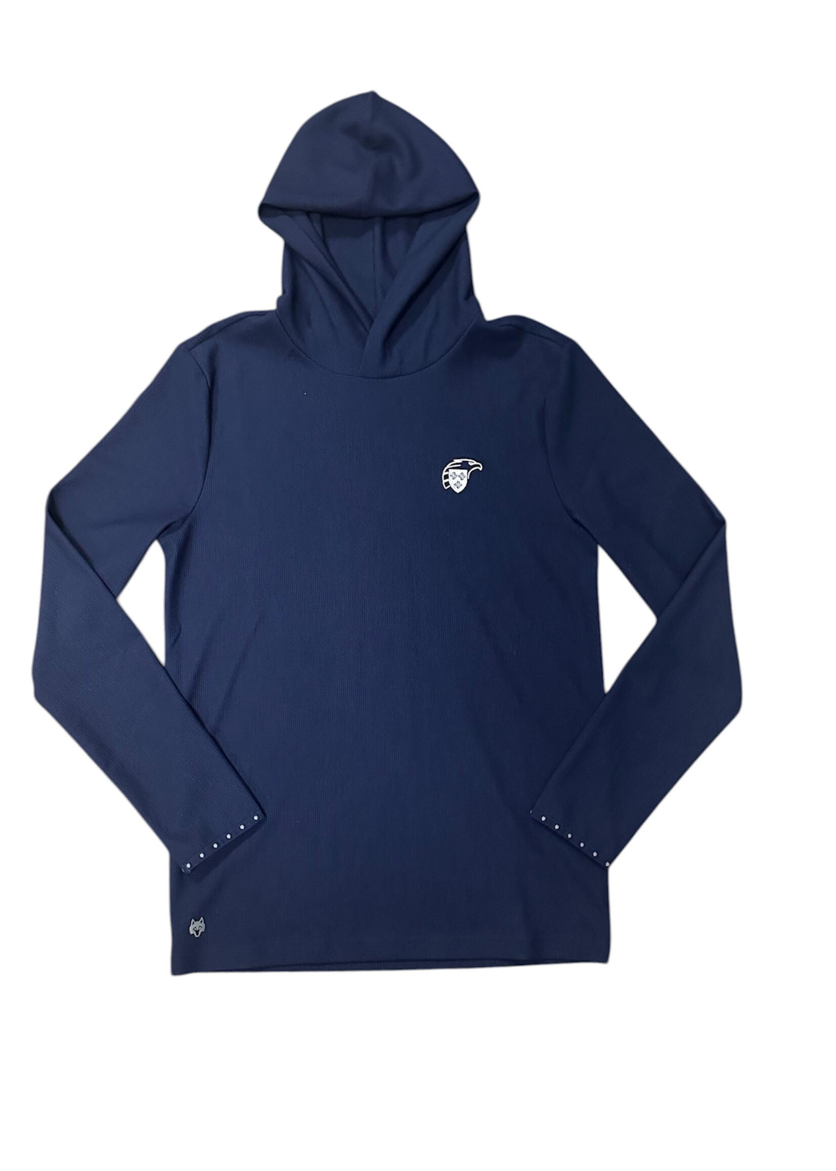 Greyson Traverse Waffle Hoodie Navy