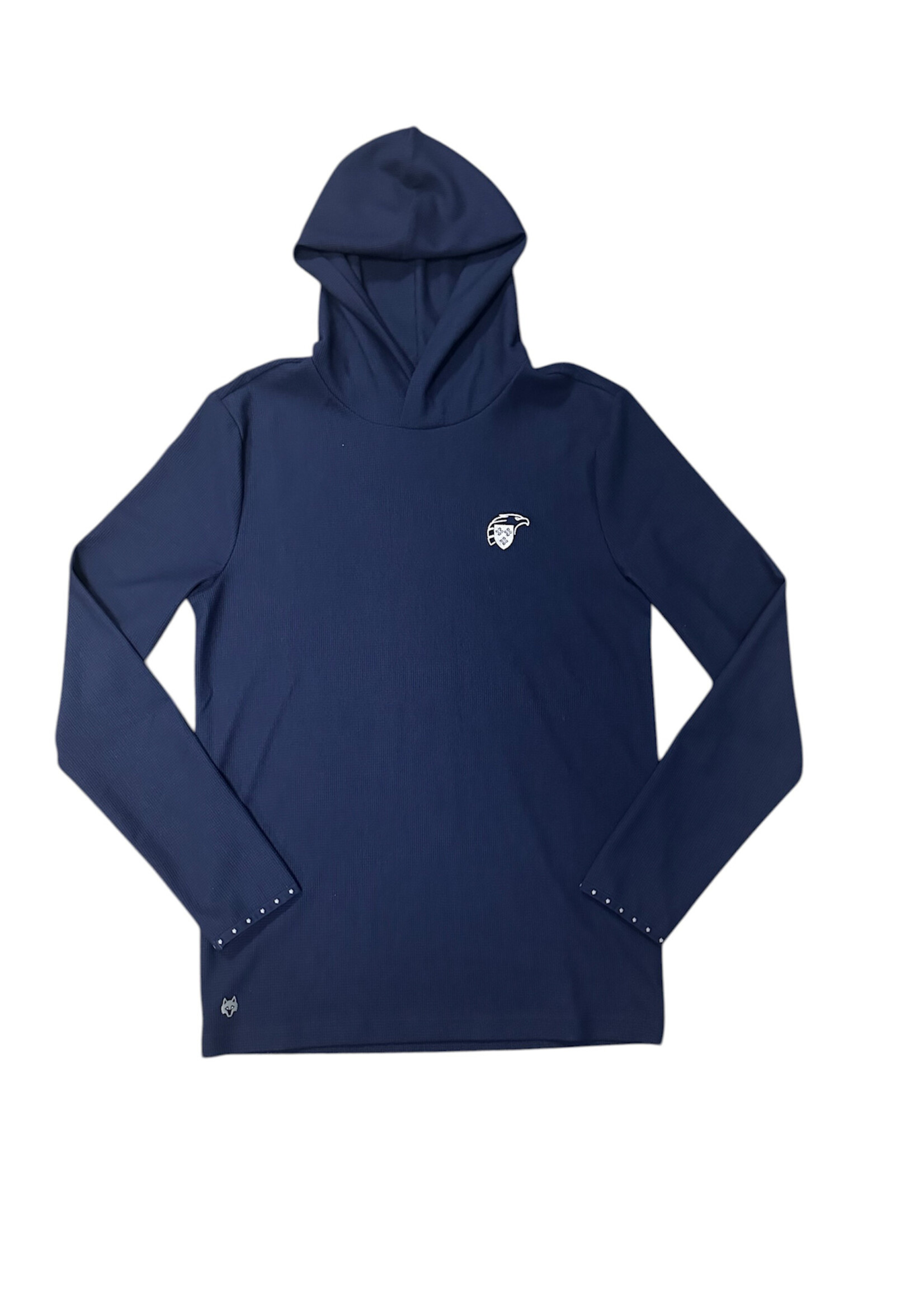 Greyson Traverse Waffle Hoodie Navy
