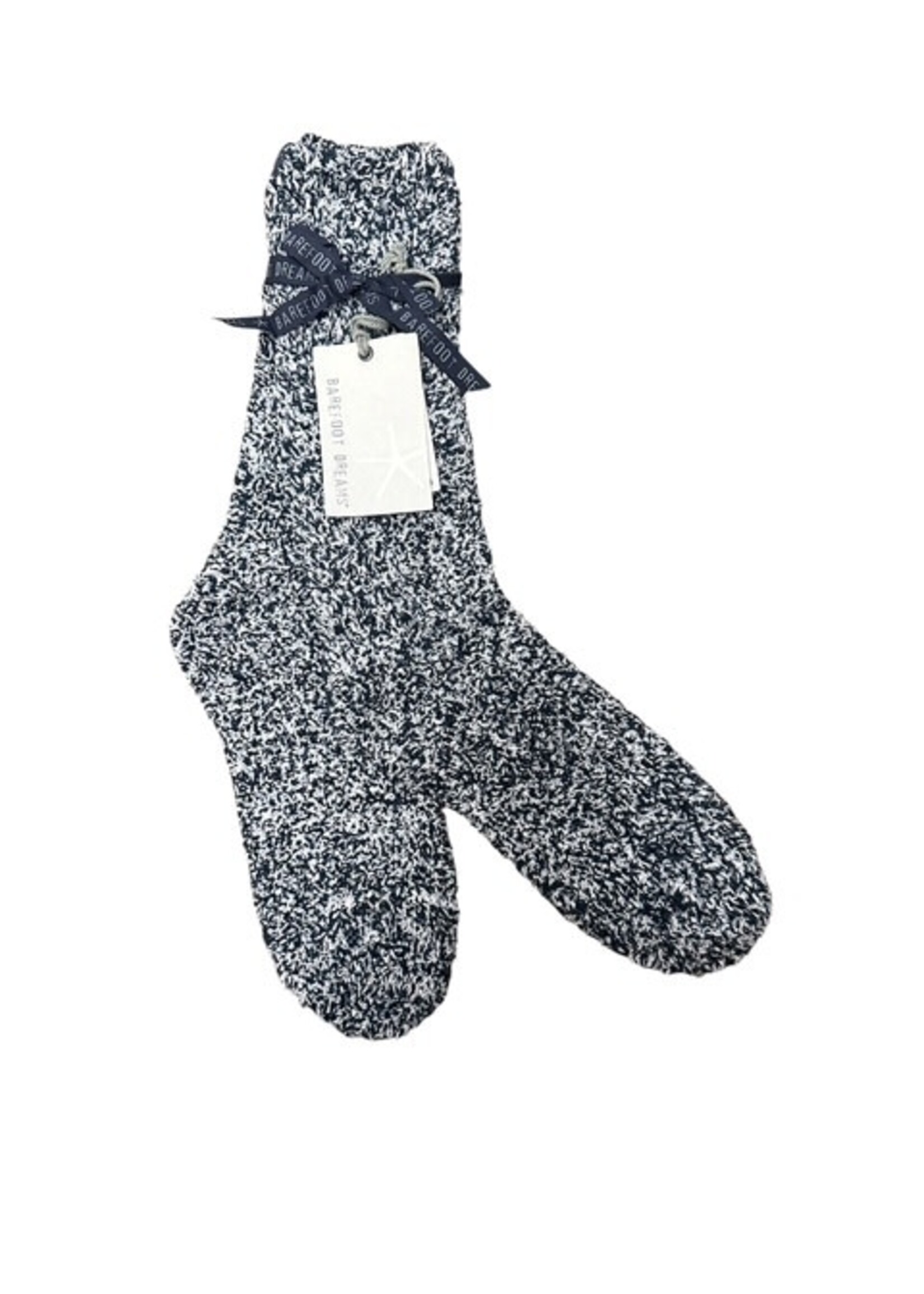 Barefoot Dreams Cozy Chic Heathered Navy Sock YOUTH