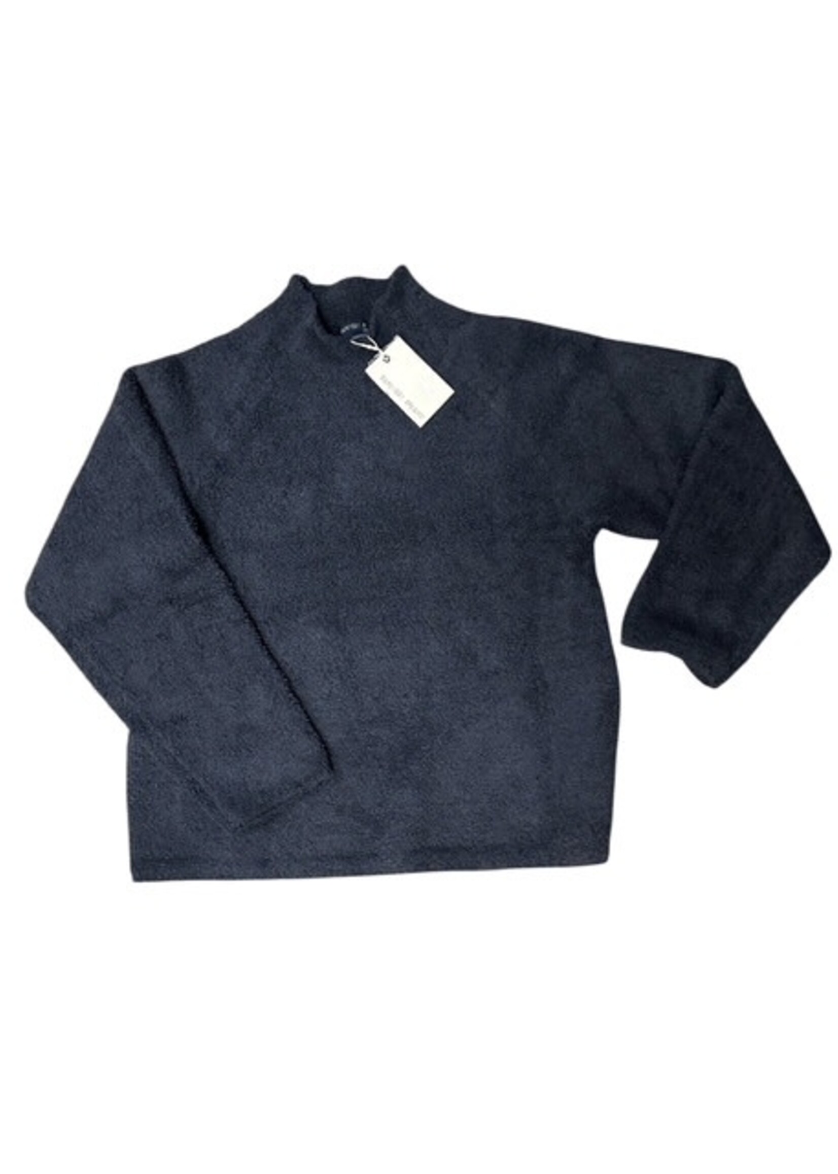 Barefoot Dreams Cozy Chic Raglan Pullover Navy