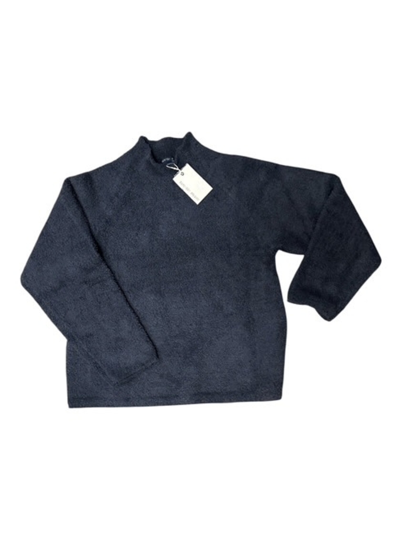 Barefoot Dreams Cozy Chic Raglan Pullover Navy