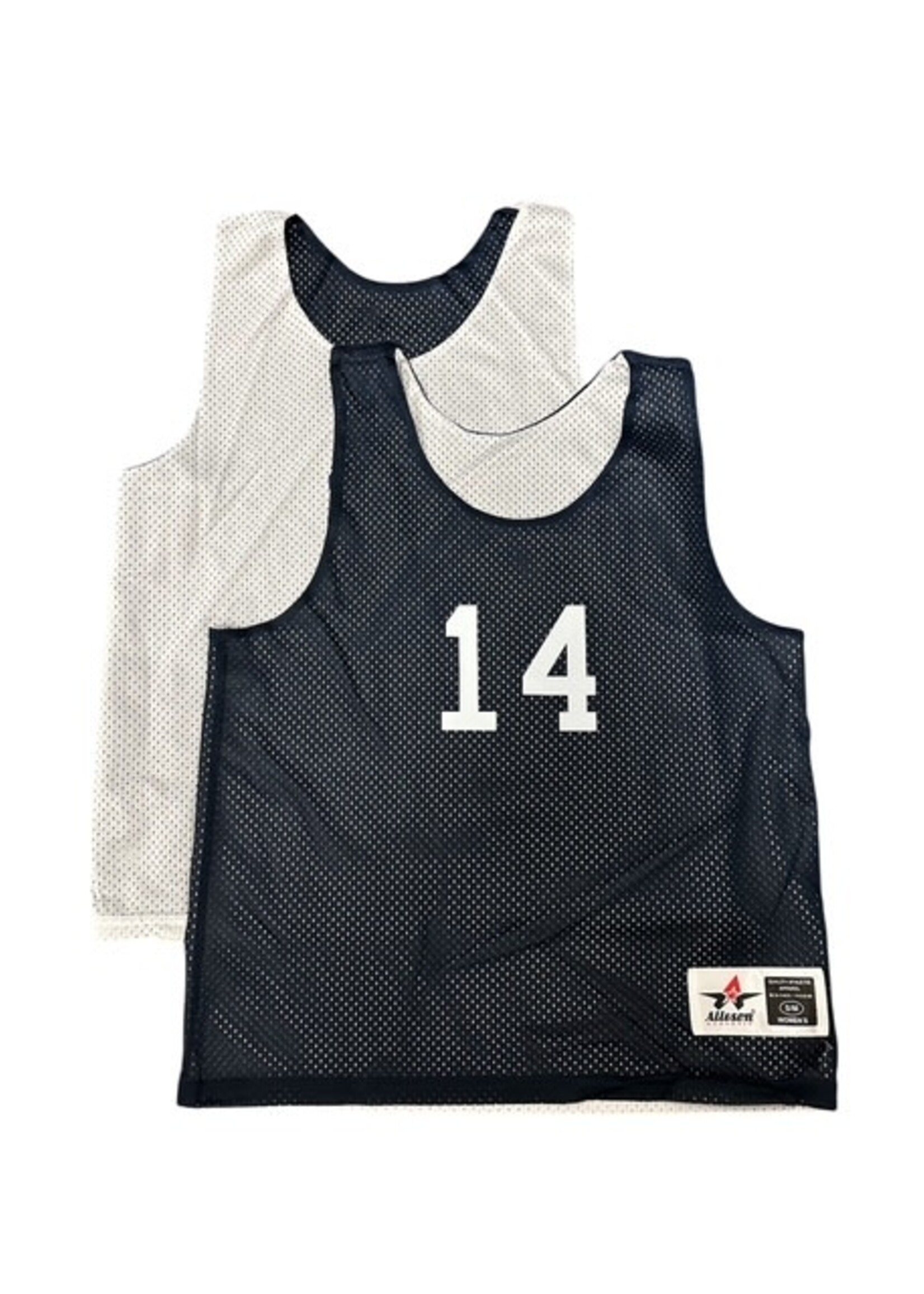 Alleson Reversible Pinnie NVY WHT #