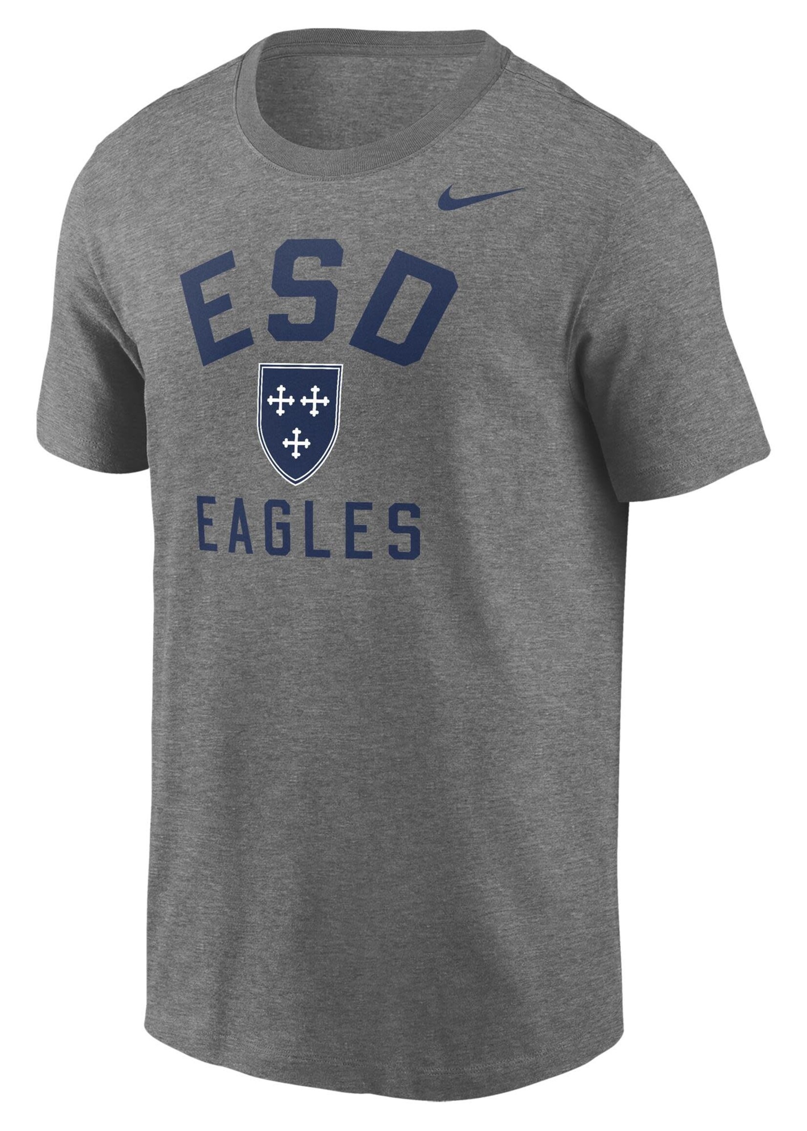 NIKE Dri Fit Cott GRY w ESD ovr Shield  EAGLES in NV
