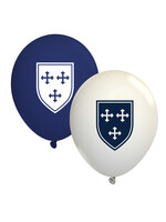 Spirit Products 11in Latex Balloon 10 Pack NVY WHT Shield