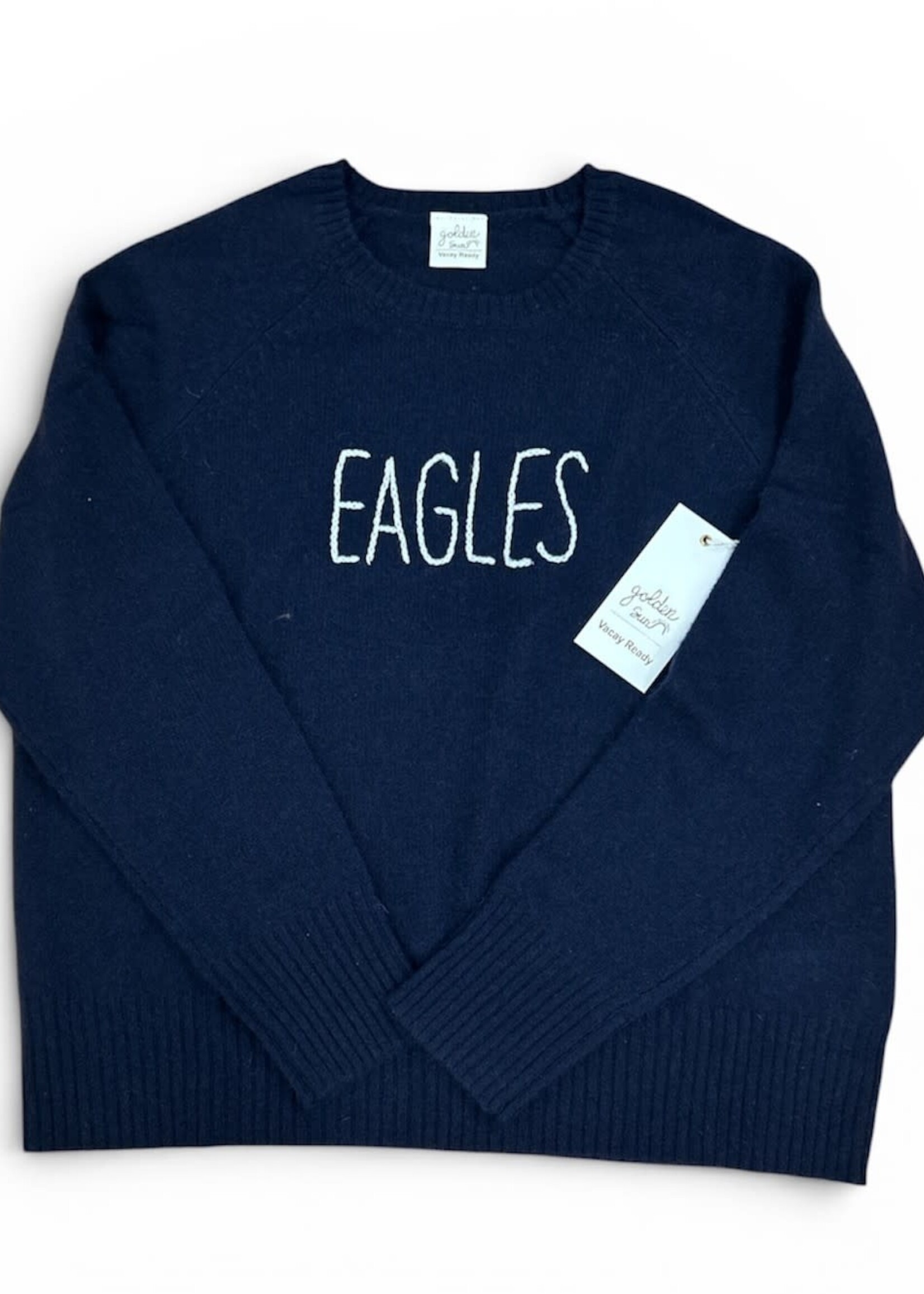 Golden Sun Cashmere Eagles Sweater S/M