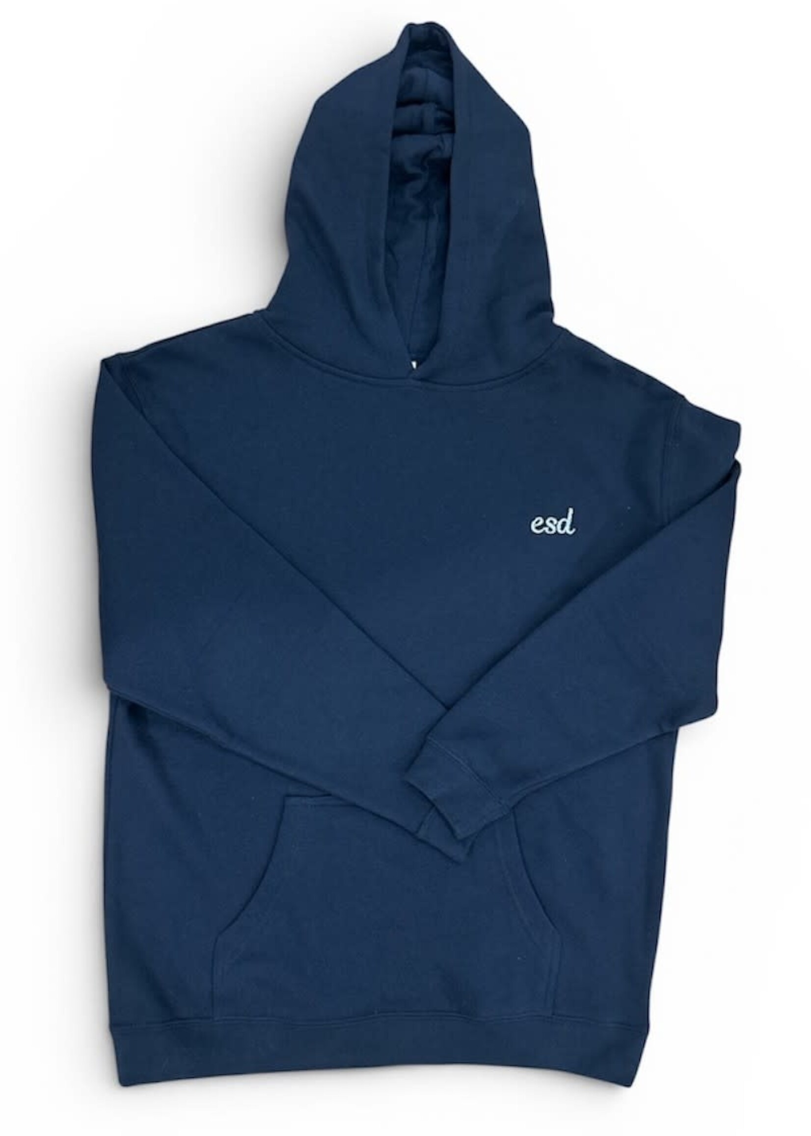 HOODIE NAVY WITH SILVER METALLIC ESD