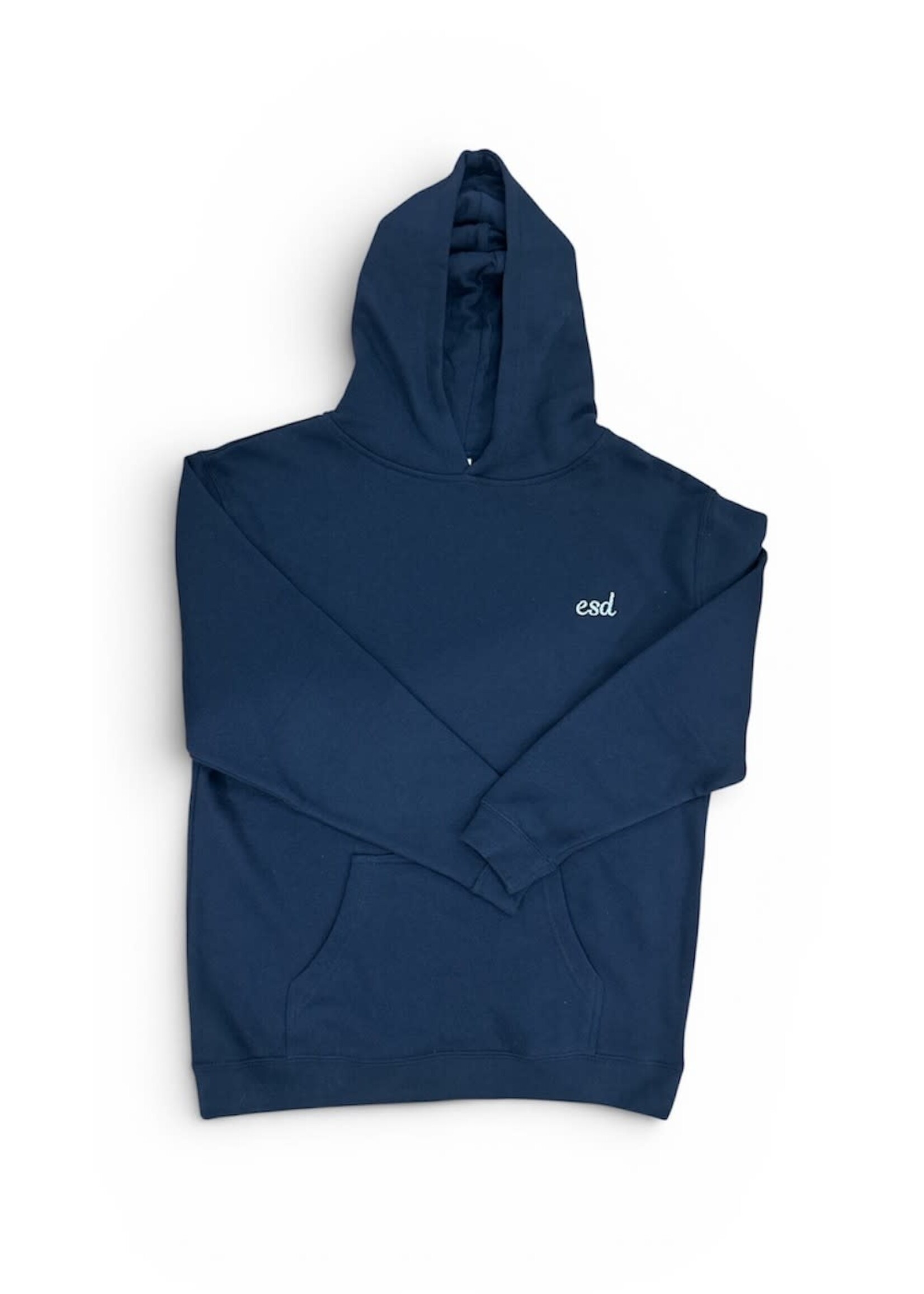HOODIE NAVY WITH SILVER METALLIC ESD
