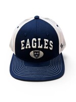Zephyr Zephyr Trucker Cap Navy White with Arched EAGLES over Shield