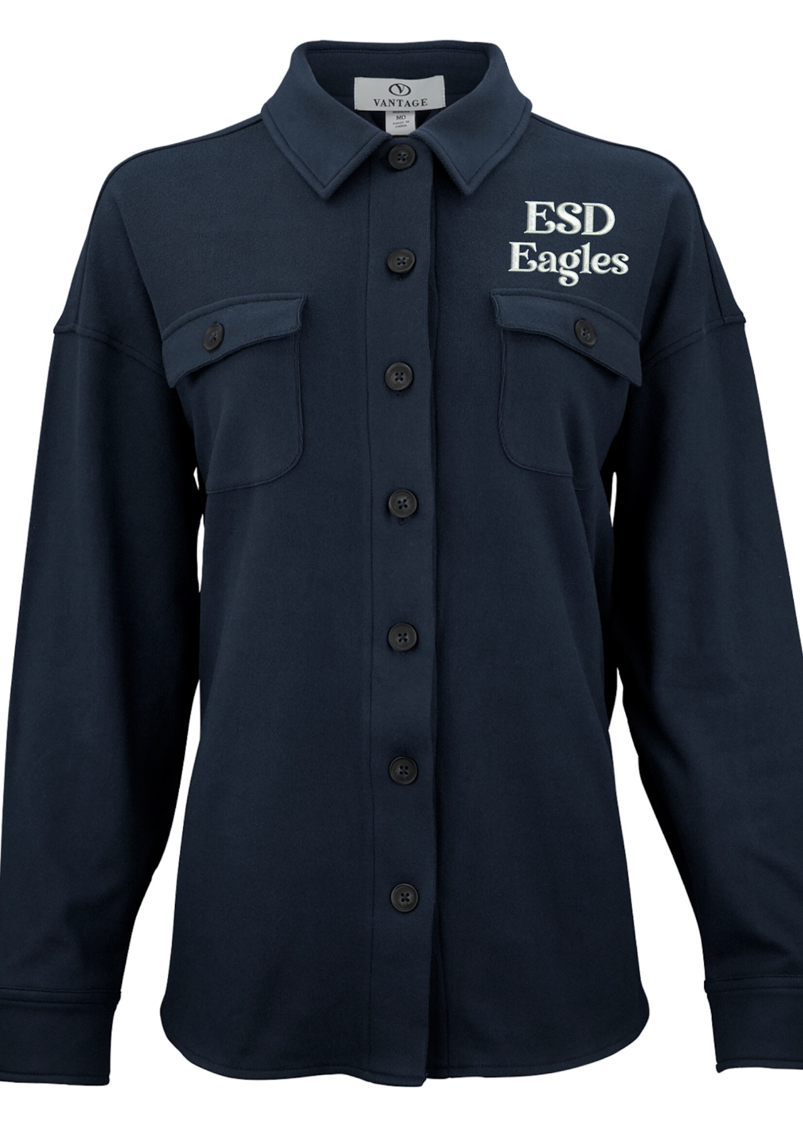 Vantage Wmn Journey Overshirt Navy