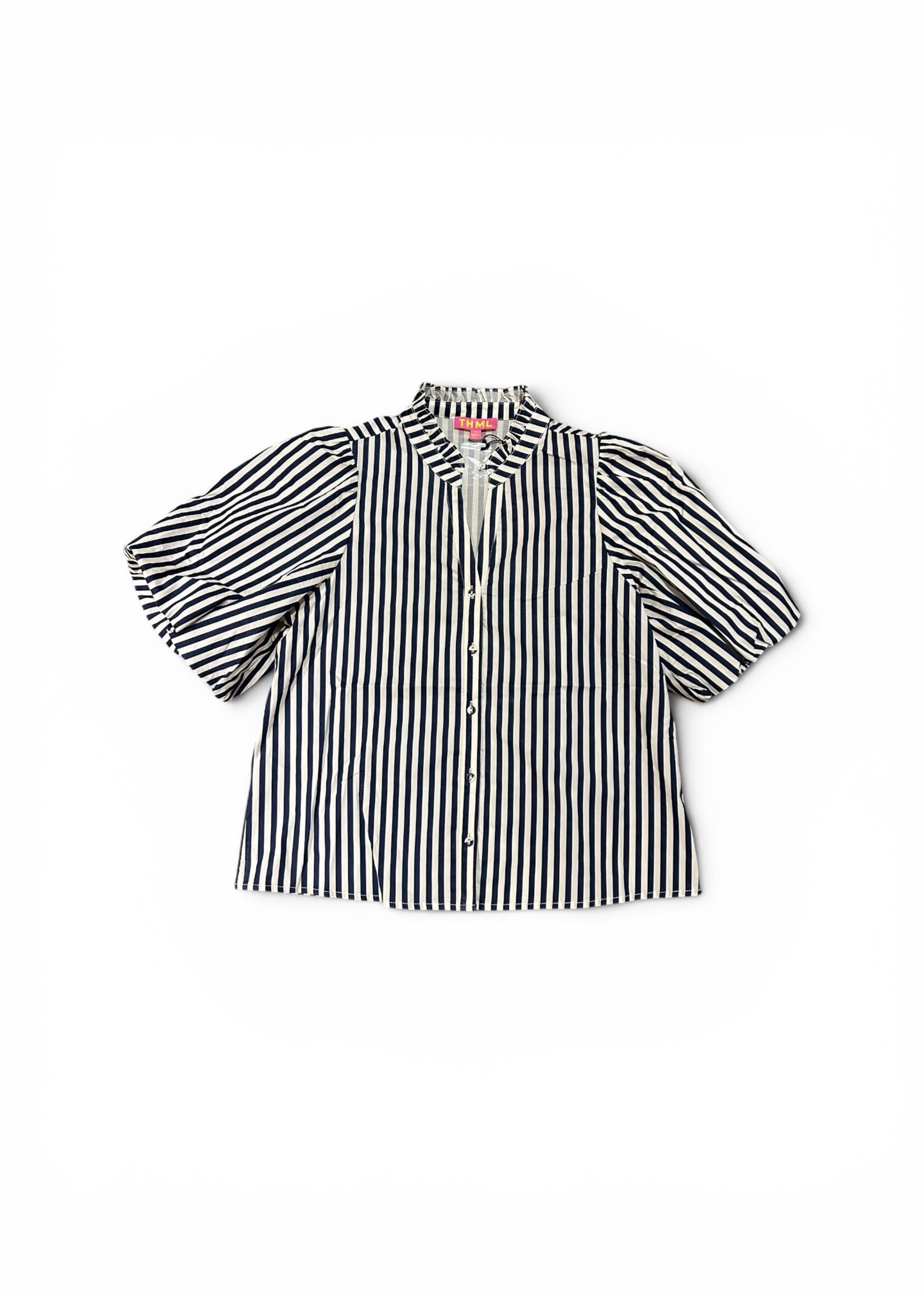 THML NV/WH Striped Blouse