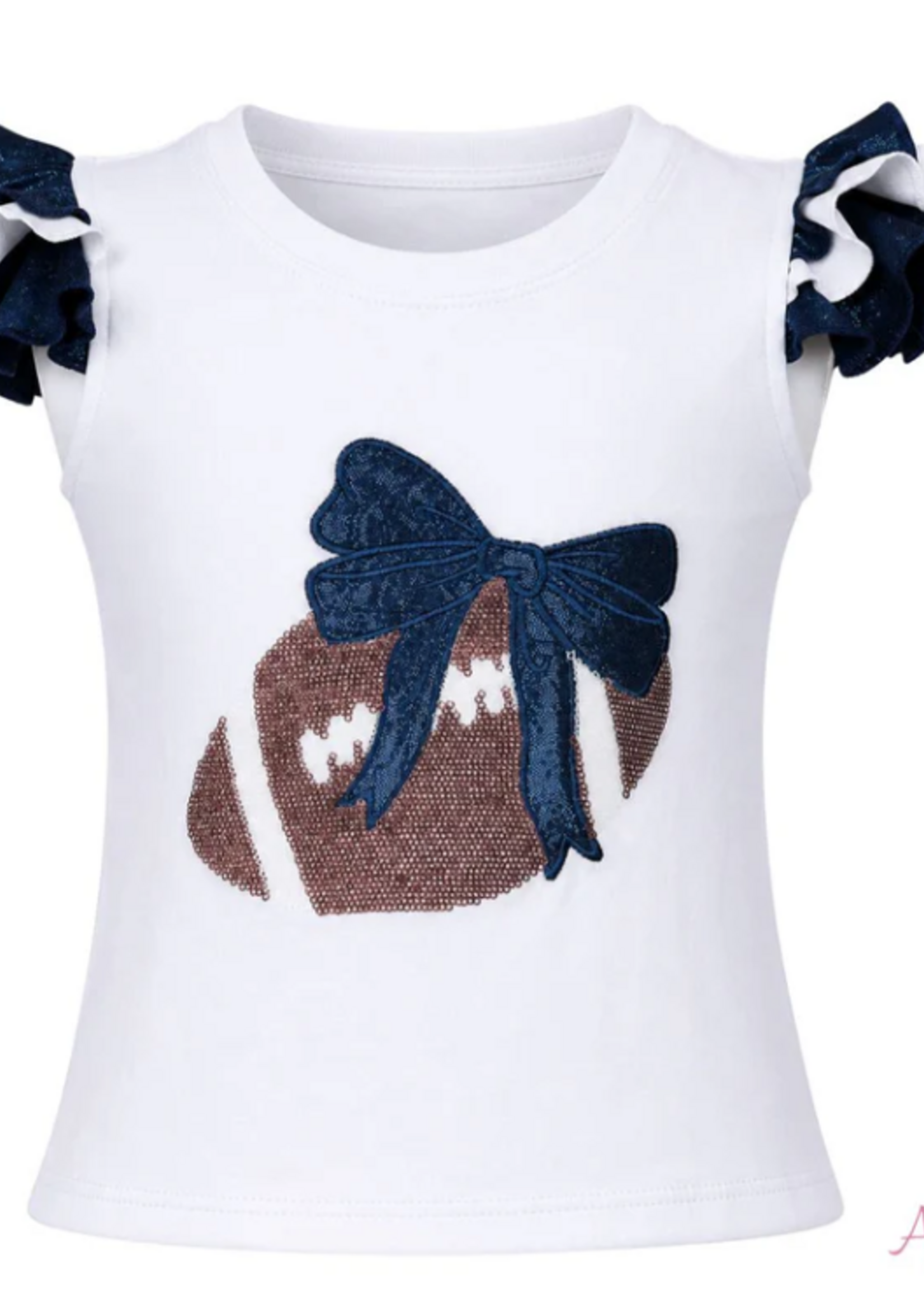 Azarhia Sequin Football Ruffle Sleeve