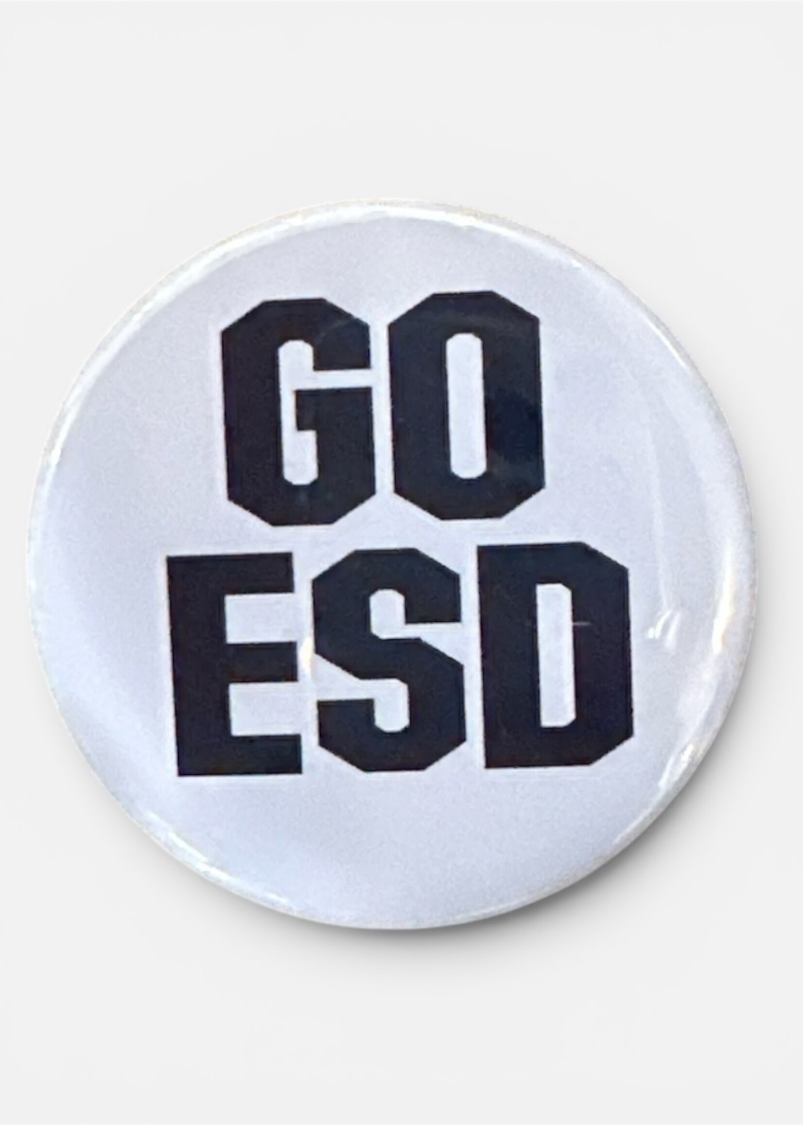 GO ESD BUTTON LIGHT BLUE