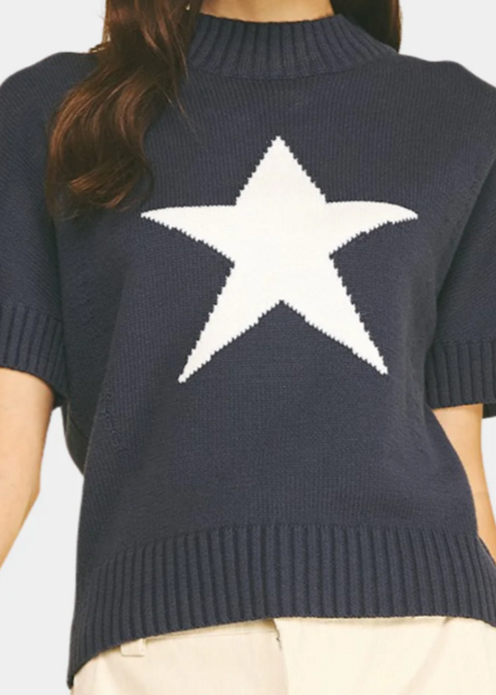 PINCH PINCH SS STAR SWEATER