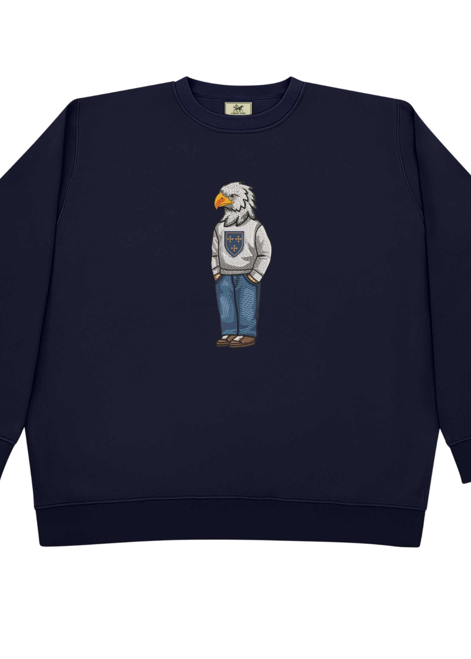 CREW DOG CREW DOG - Eagle Embroidered Crewneck