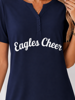 2026 Navy Eagles Cheer Henley (JV TEAM)