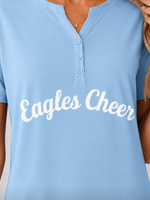 2026 Lt. Blue Eagles Cheer Henley (VARSITY TEAM)