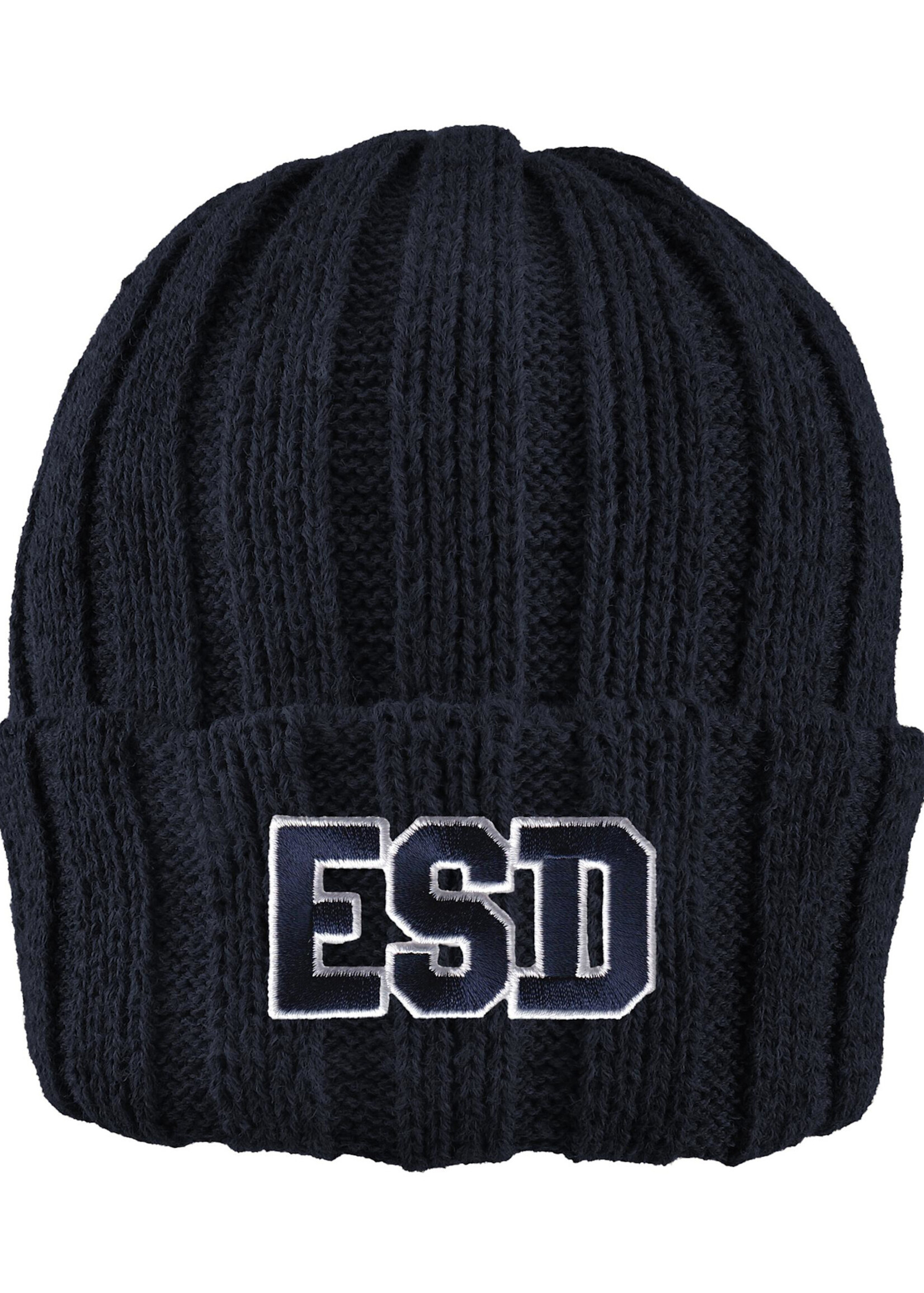 Logofit Watchman Chunky Cable Knit Cap Navy