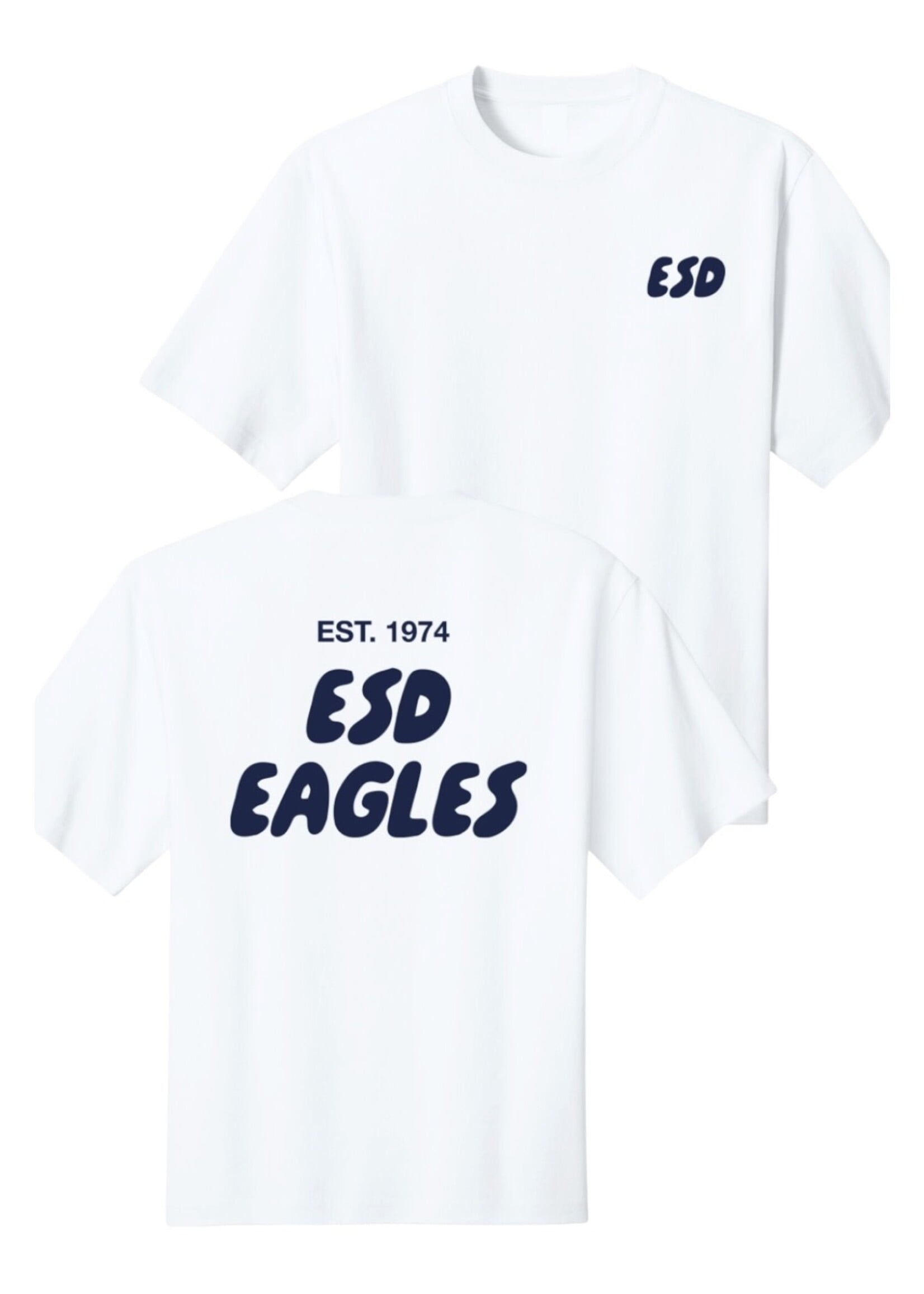 EN WHITE T-SHIRT BUBBLE LOGO