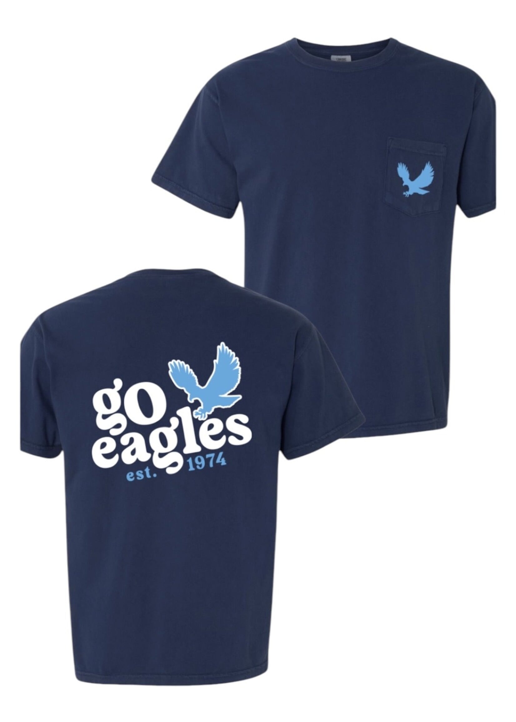 EN NAVY T-SHIRT GO EAGLES