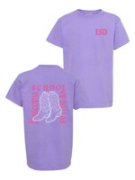 EN PURPLE YOUTH T-SHIRT COWBOY BOOTS