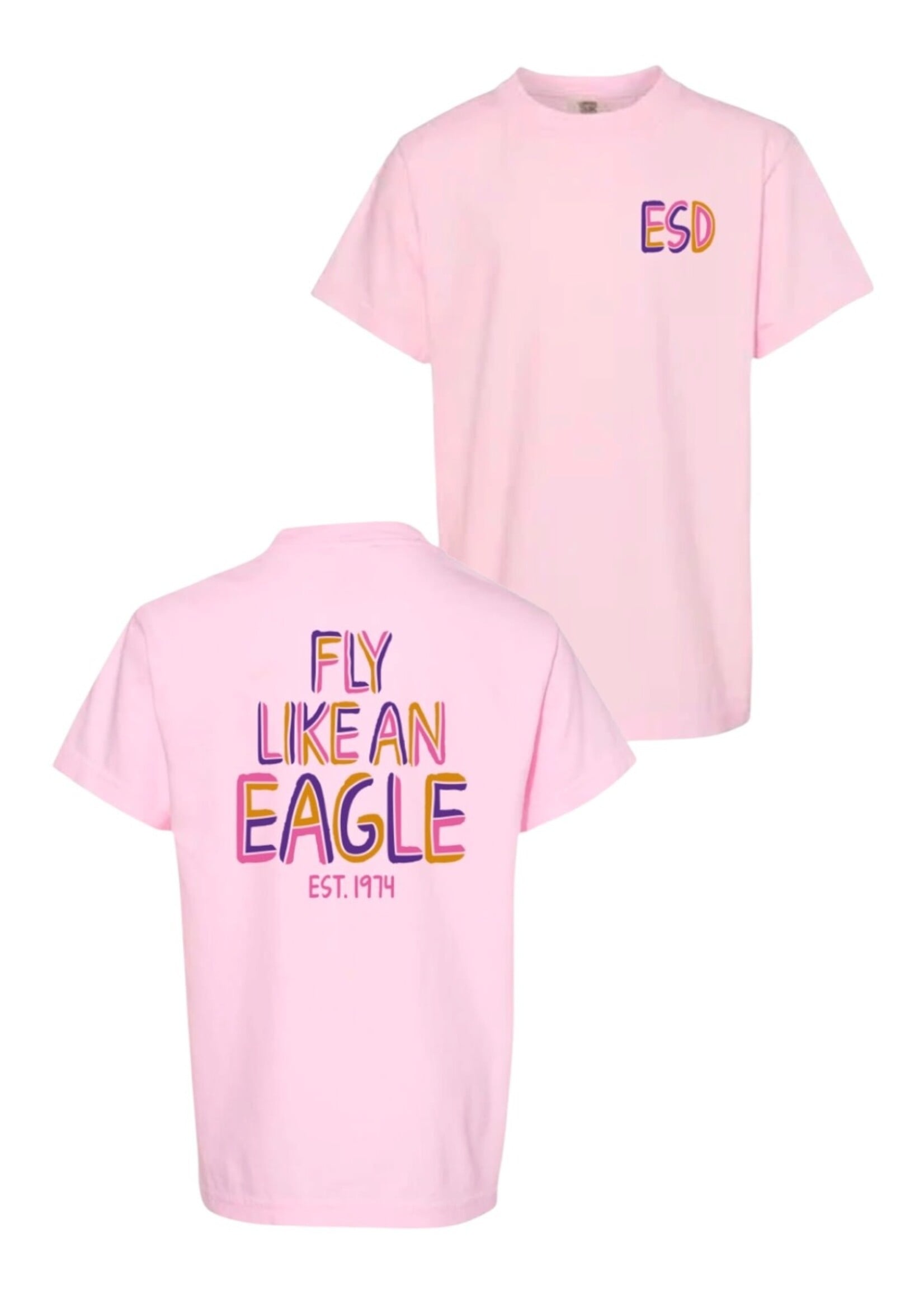 EN PINK T-SHIRT FLY LIKE AN EAGLE