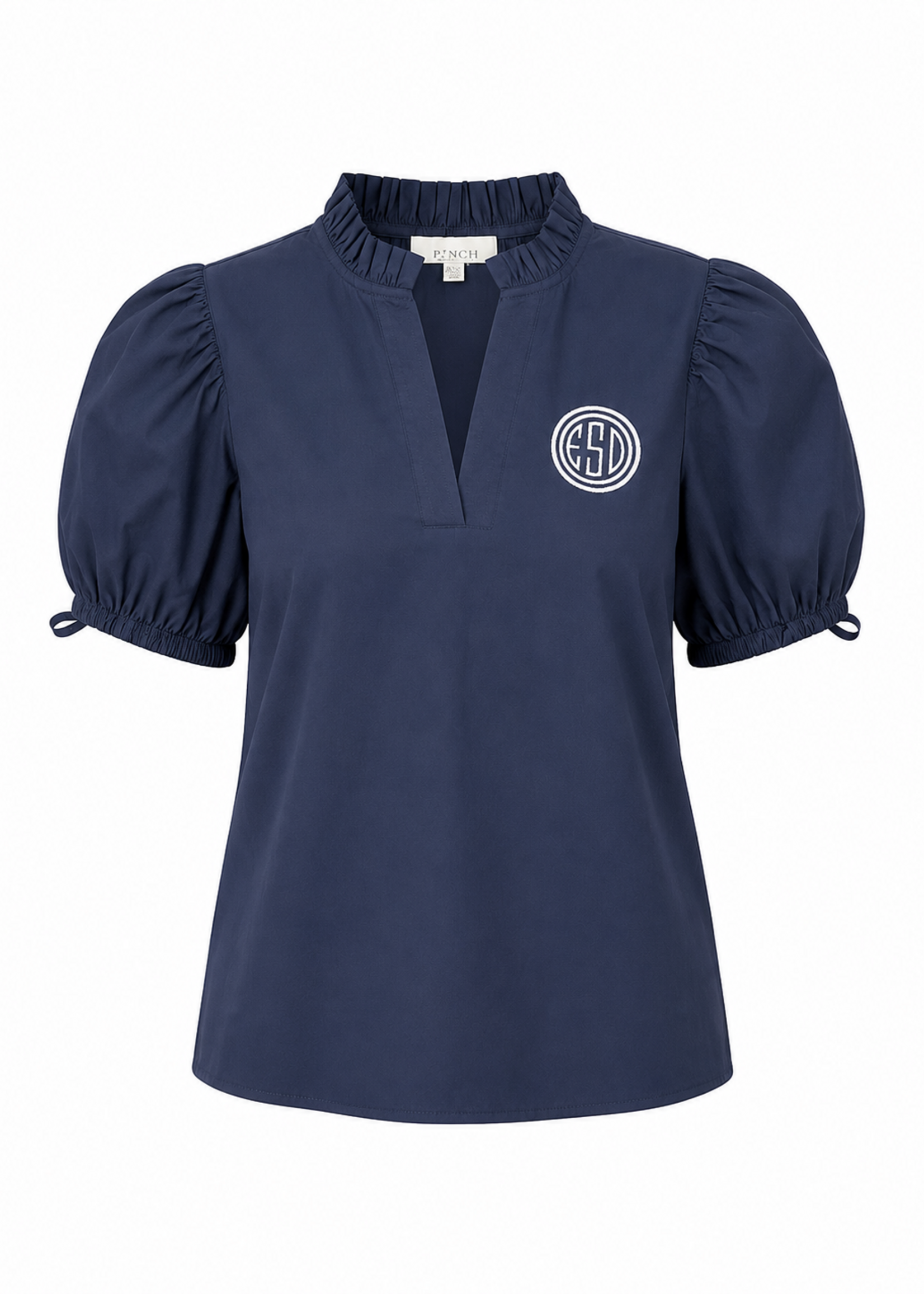 PINCH NAVY SS BLOUSE W/ESD