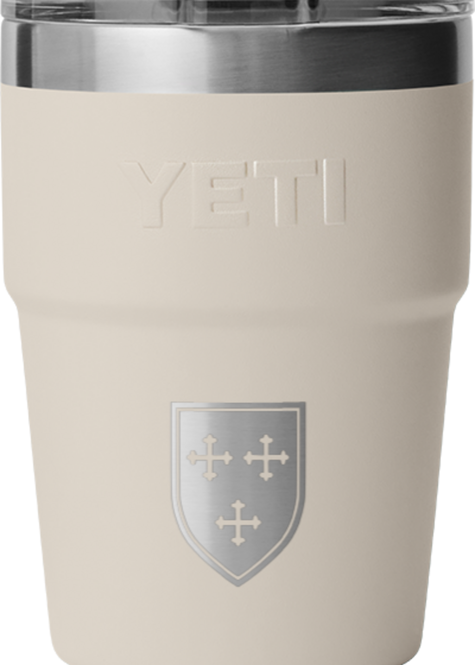 YETI Rambler 16oz Tumbler Cape Taupe with Shield