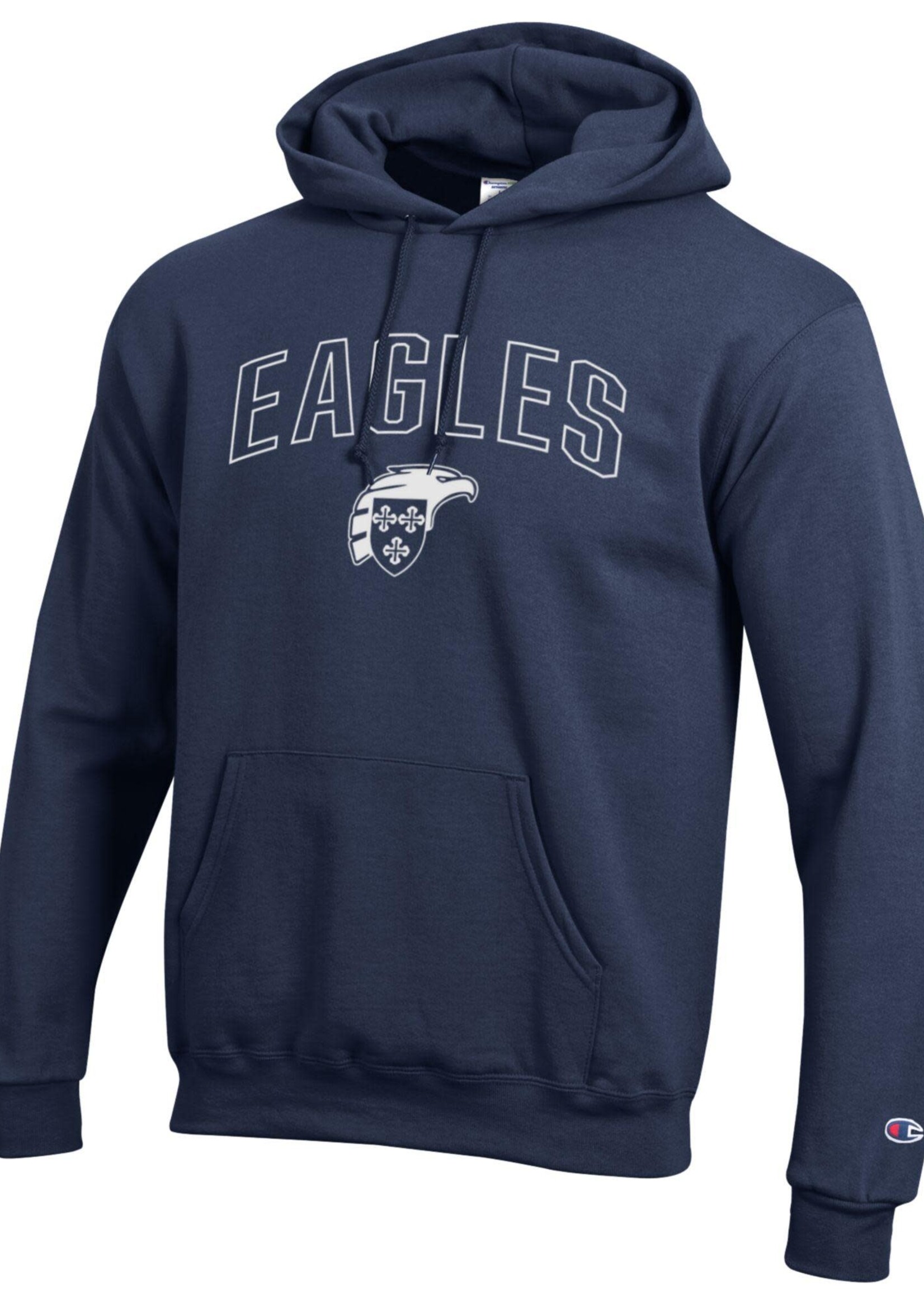 Champion PB Hoodie Outline EAGLES over Eagle Shield