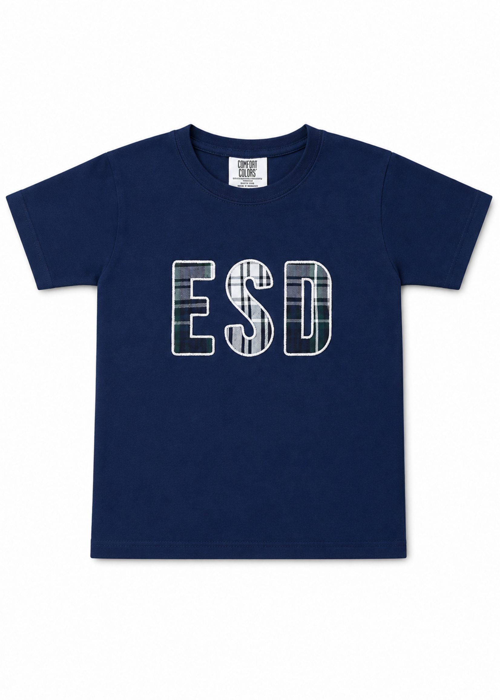 ESD Plaid Navy Tee